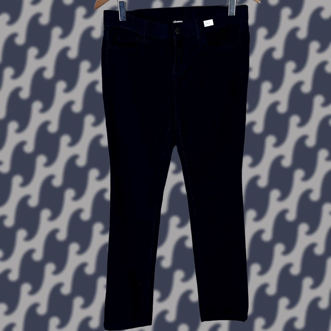 J.Crew J.Crew City Fit Corduroy Pants Navy Blue Straight Leg Women's 27R NEW Size 27" / US 4 / IT 40 - 1 Thumbnail