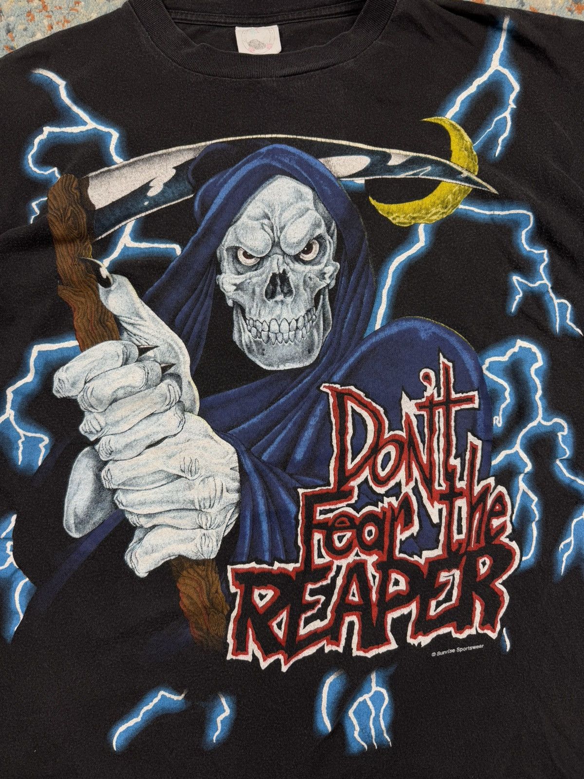 Vintage Vintage 90s USA Thunder don’t fear the reaper graphic tee Size US L / EU 52-54 / 3 - 7 Thumbnail