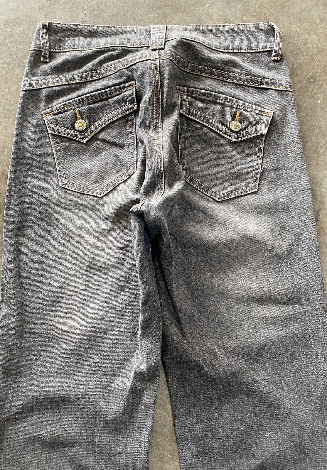 If Six Was Nine × Japanese Brand × Tornado Mart Flare Jeans Japanese BT051059 Fade Black Denim Size US 28 / EU 44 - 3 Thumbnail