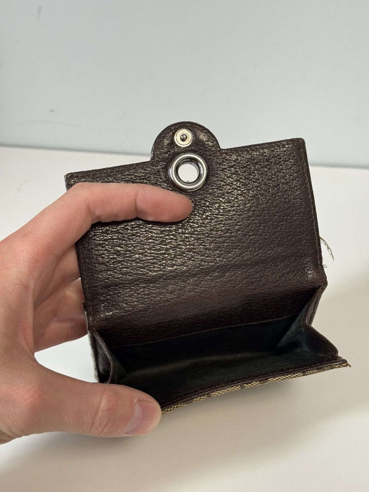 Gucci Authentic, Gucci Brown Mono Canvas Compact Bi-fold Size ONE SIZE - 10 Thumbnail