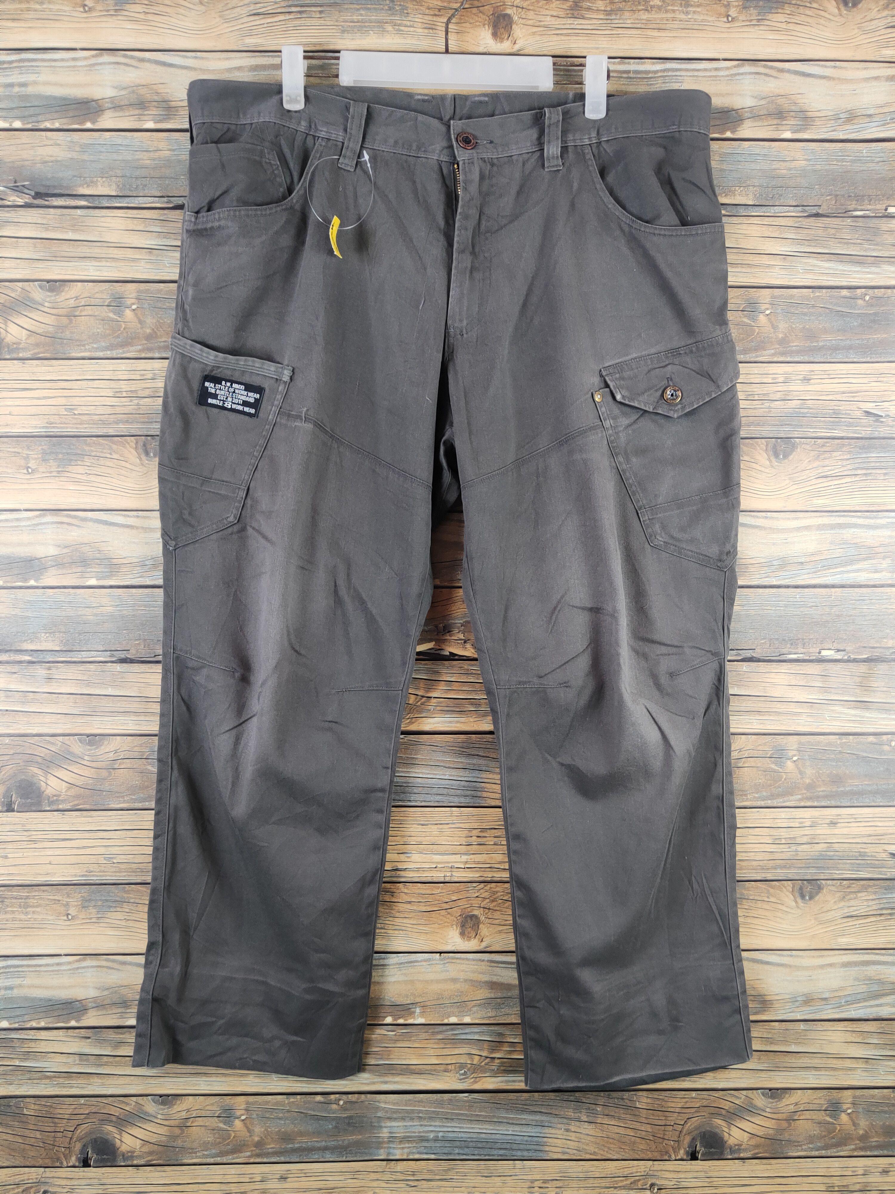 Japanese Brand Burtle Dark Gray Multipocket Tactical Cargo Pants #W2225 Size US 40 / EU 56 - 1 Thumbnail