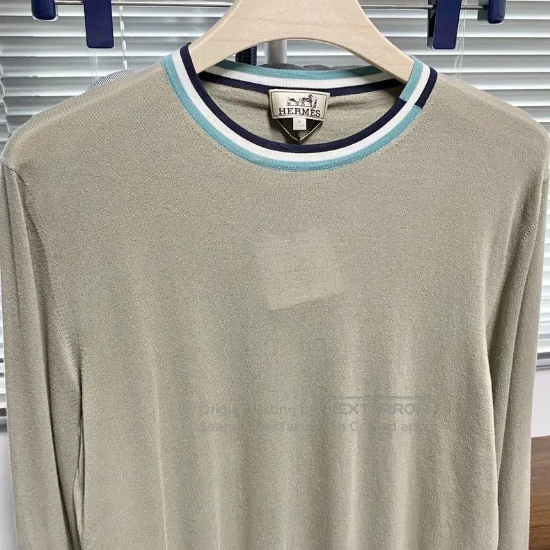 Hermes Hermes Knit Sweater - 23 Fall/Winter - Contrasting Ribbed Size US L / EU 52-54 / 3 - 3 Thumbnail