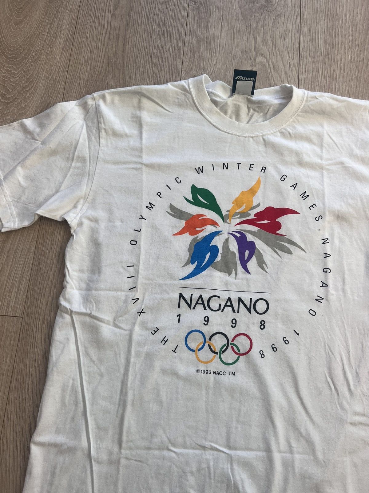 Mizuno × USA Olympics × Vintage Vintage 90s Olympics Nagano Winter Games T Shirt 1998 New Size US L / EU 52-54 / 3 - 1 Thumbnail