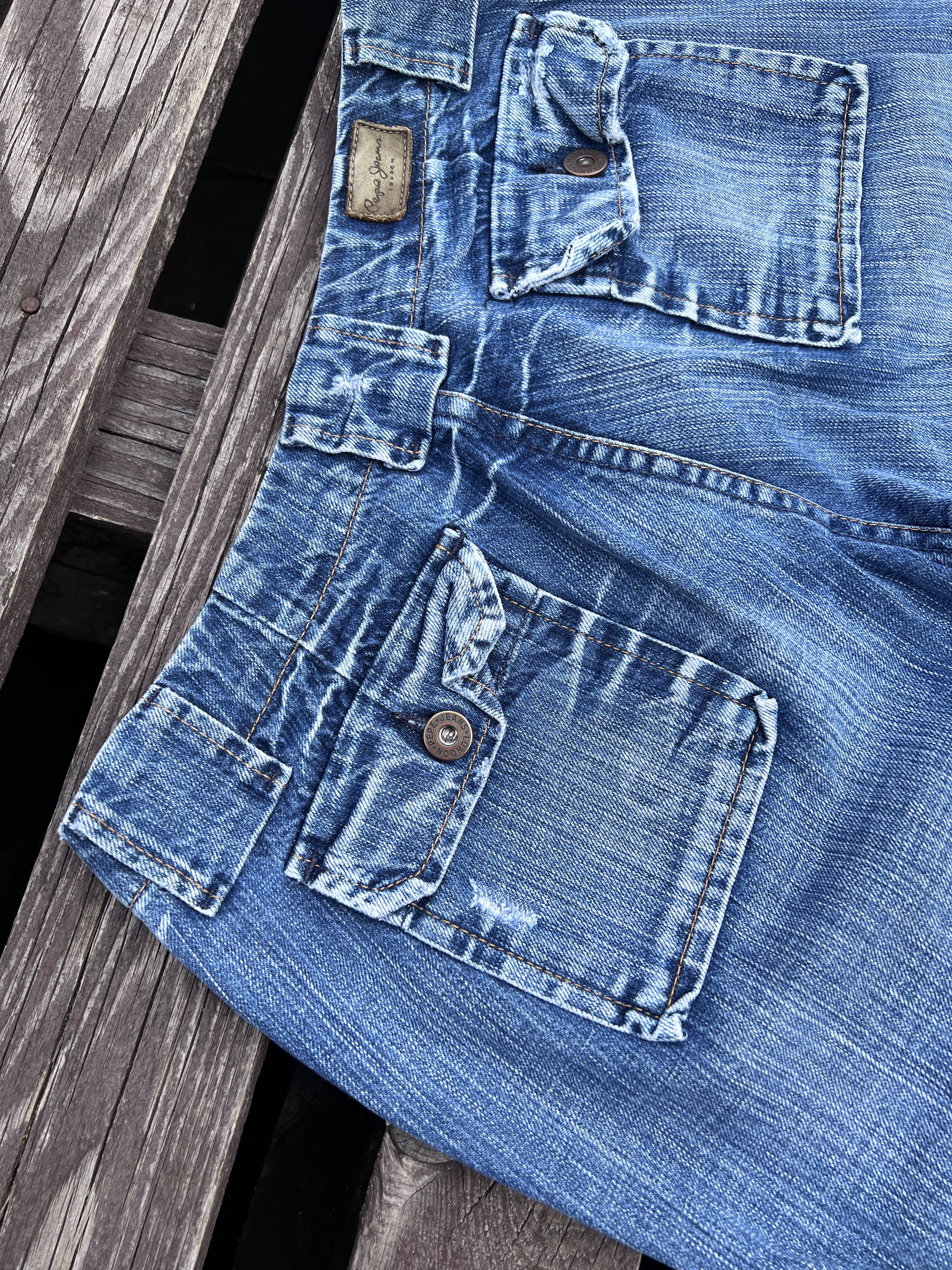 Pepe Jeans Vintage Y2K Pepe Jeans Flare Jeans Washed Denim Bootcut Size 28" / US 6 / IT 42 - 3 Thumbnail