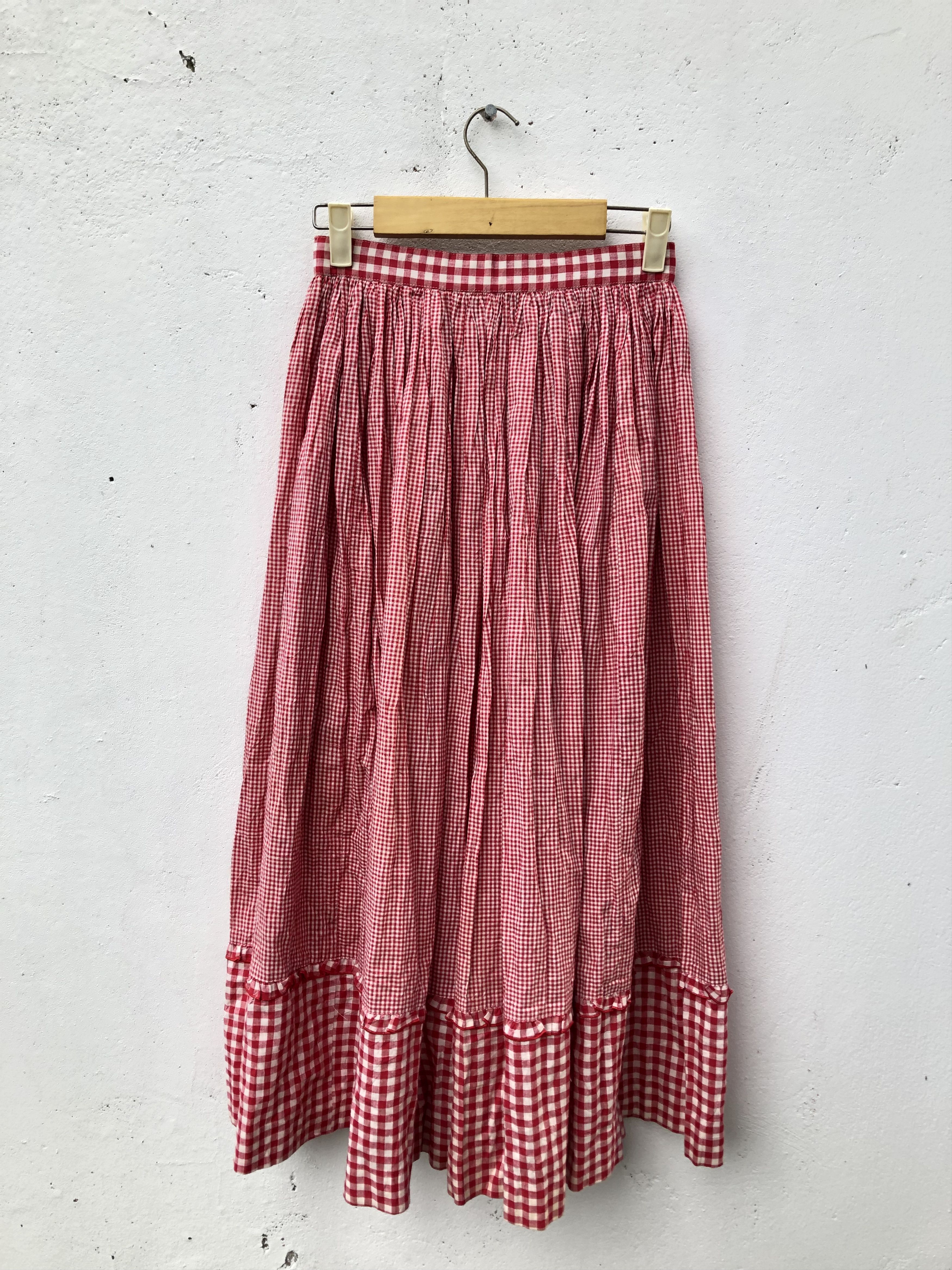 Japanese Brand Vintage 80s Atsuki onishi Gingham skirt Size 26" / US 2 / IT 38 - 8 Thumbnail