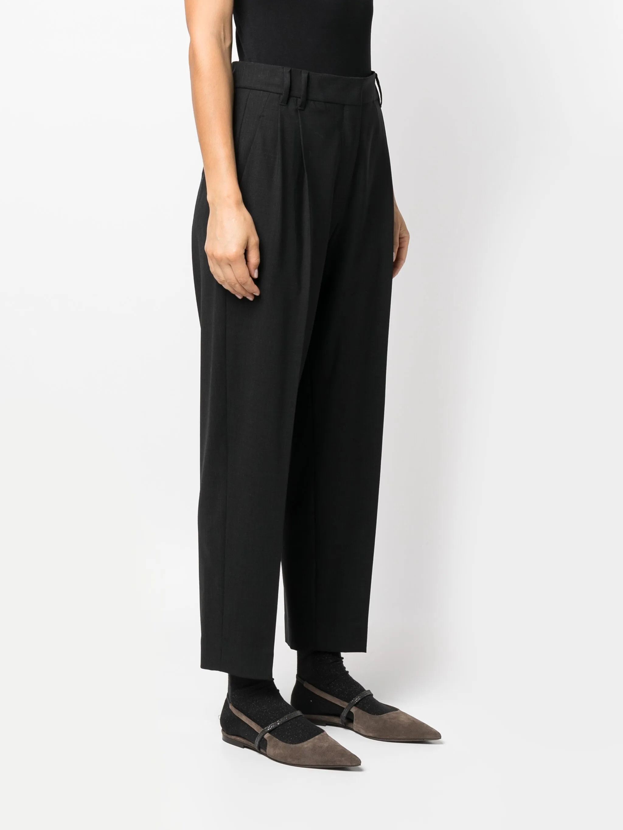 Brunello Cucinelli o1y0725 Casual Pant in Black Size 25" / US 0 / IT 36 - 3 Thumbnail