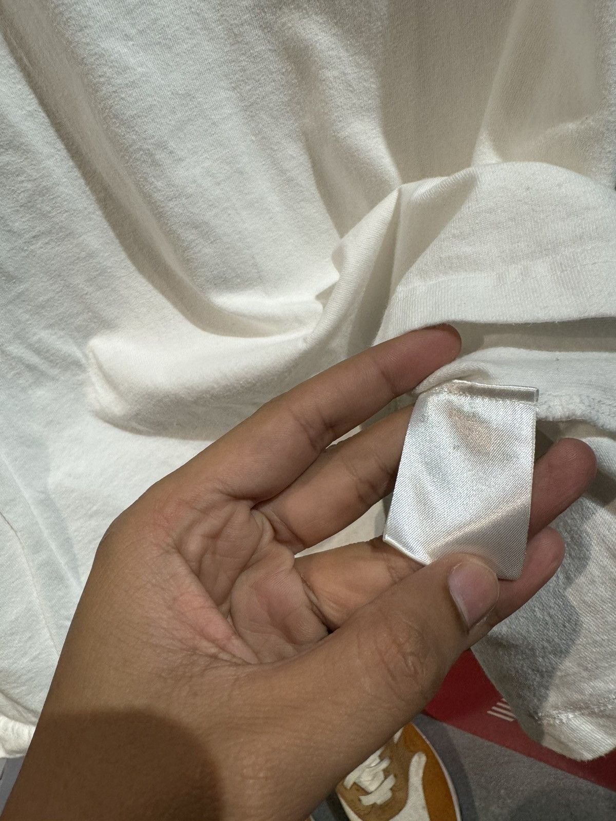 If Six Was Nine × Number (N)ine Number (N)ine Ripoff Fender Spellout Pocket White Tee Size US L / EU 52-54 / 3 - 5 Thumbnail