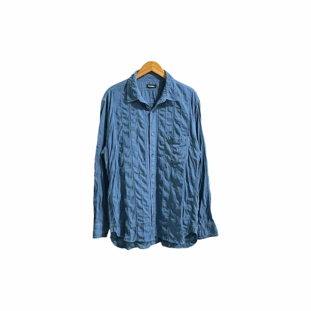 Issey Miyake 🔥Vintage Issey Miyake Plantation Pleats Wrinkled Shirt Size US XL / EU 56 / 4 - 2 Thumbnail