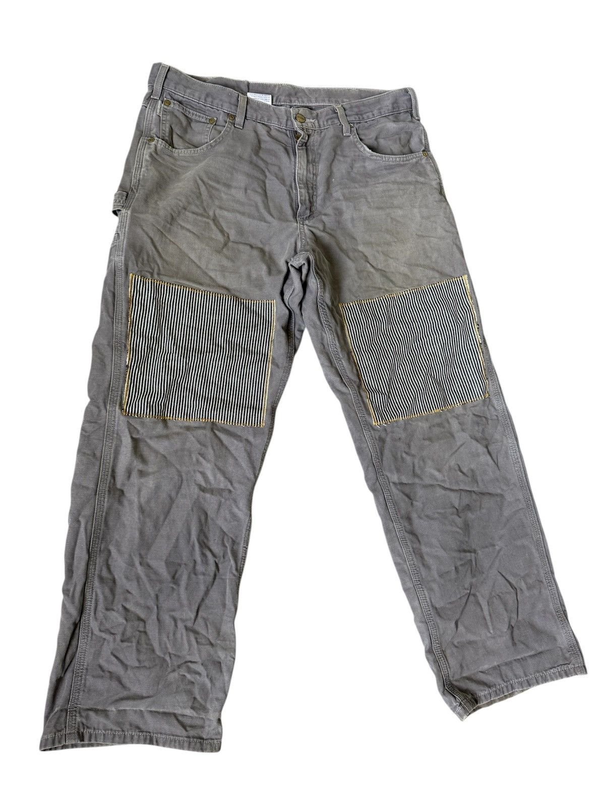 Carhartt × Carhartt Wip VINTAGE CARHARTT THRASHED WORKWEAR CARPENTER DESIGN Size US 36 / EU 52 - 2 Thumbnail