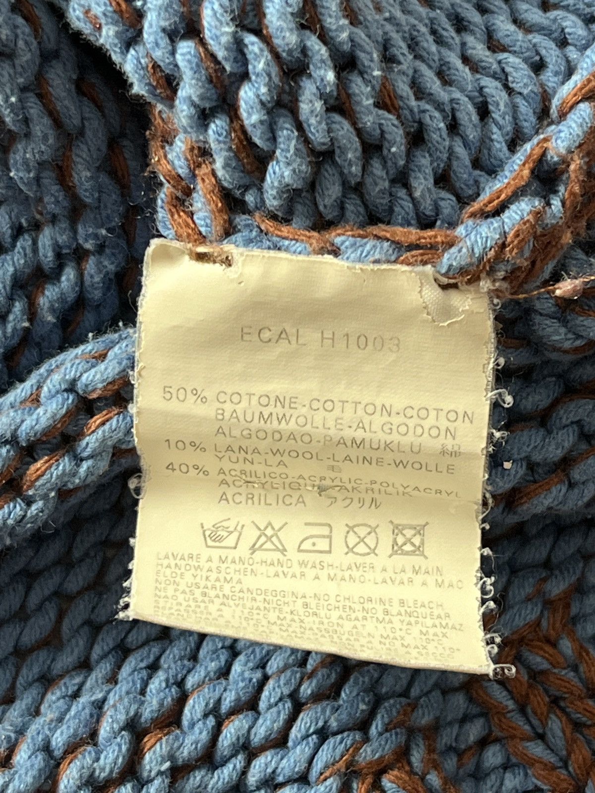 Diesel Vintage Diesel cable knit heavyweight sweater high neck Size US M / EU 48-50 / 2 - 8 Thumbnail