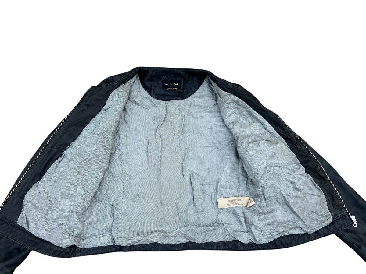 Massimo Dutti Vintage Massimo Dutti Distress Fade Leather Biker Jacket Size XL / US 12-14 / IT 48-50 - 12 Thumbnail