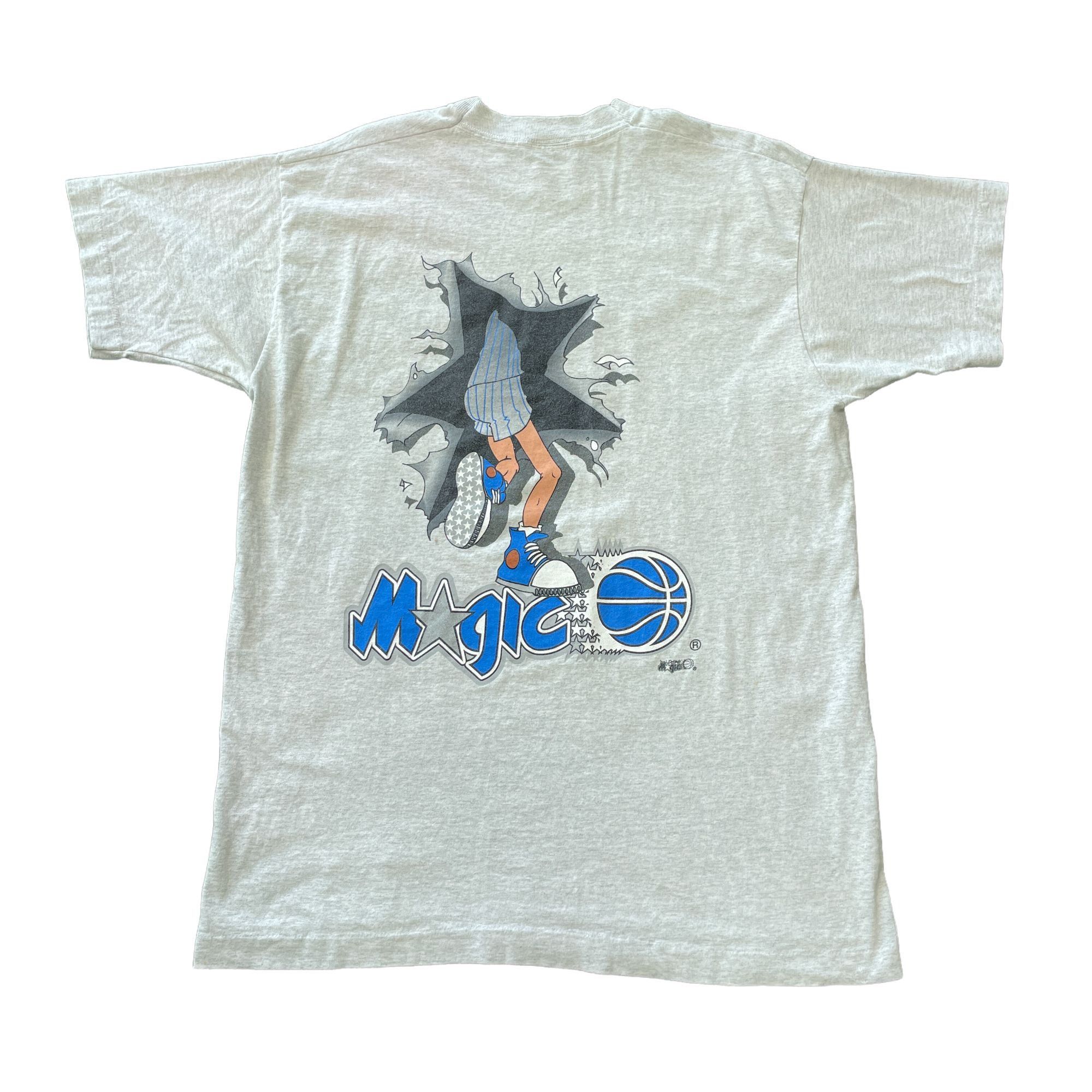 Nutmeg Nutmeg Orlando Magic Wizard Double Sided Grey T-Shirt Size US XL / EU 56 / 4 - 4 Thumbnail