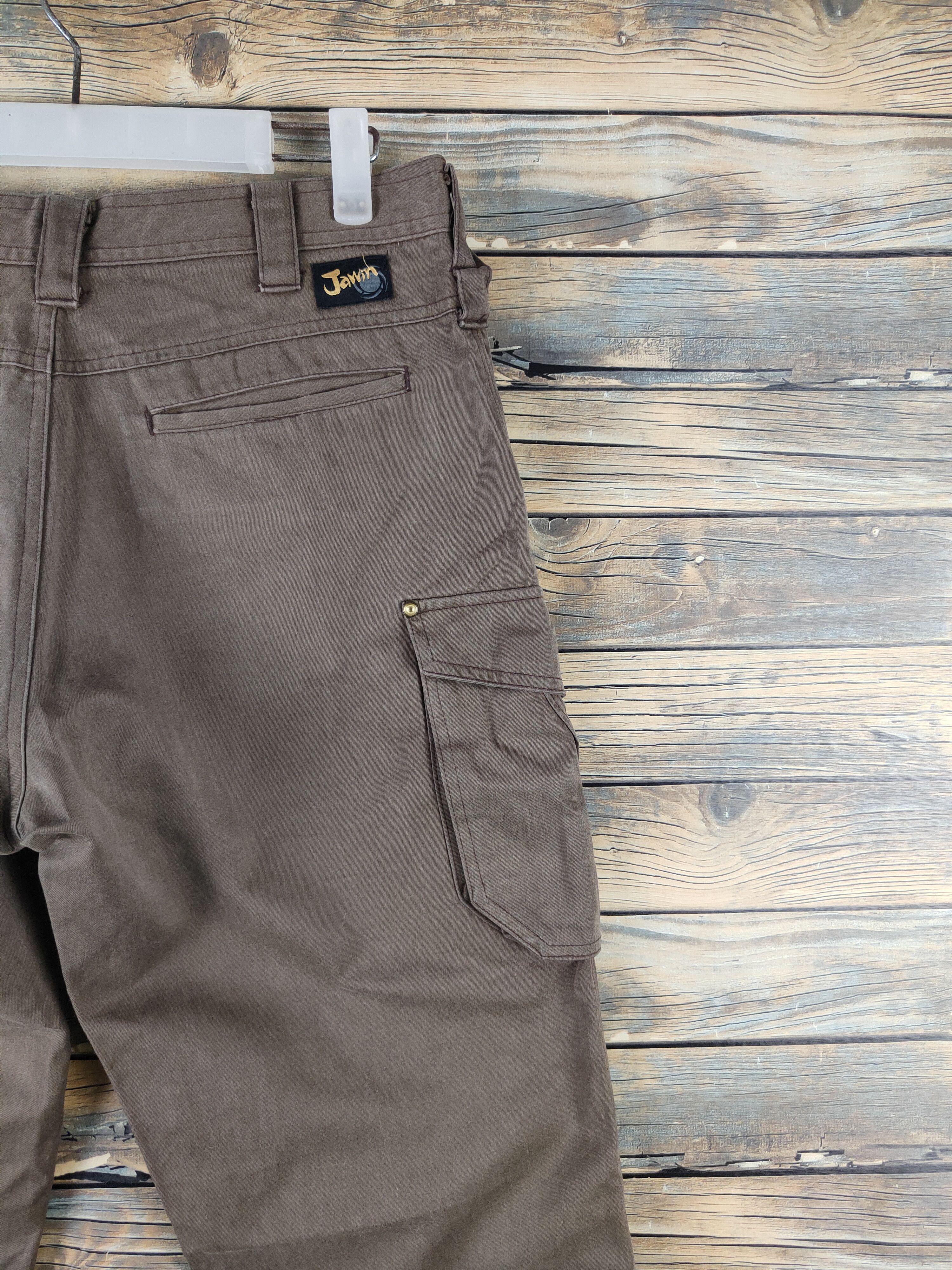 Japanese Brand DL Jichodo-Jawin Brown Multipocket Cargo Pants #1126 Size US 31 - 12 Thumbnail