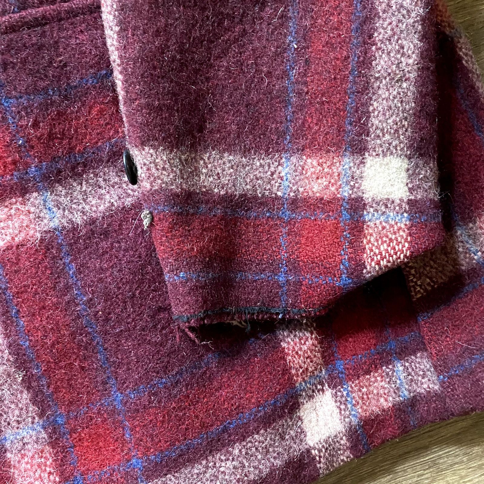 Vintage Vintage 40s/50s Wool Red Plaid Jacket Size US L / EU 52-54 / 3 - 8 Thumbnail