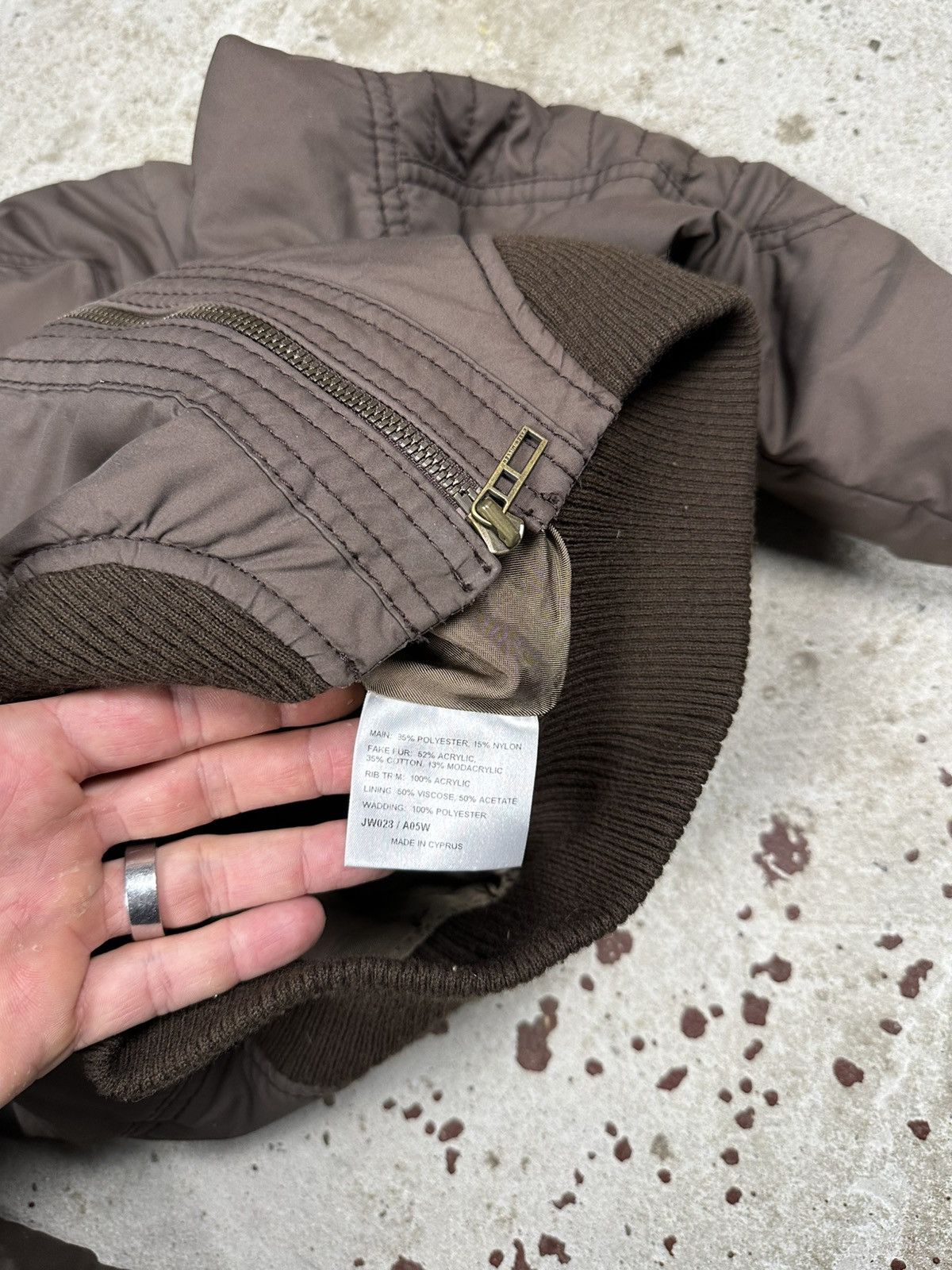 If Six Was Nine Vintage Y2K Brown Utility Japanese Style Bomber Jacket Size US S / EU 44-46 / 1 - 9 Thumbnail