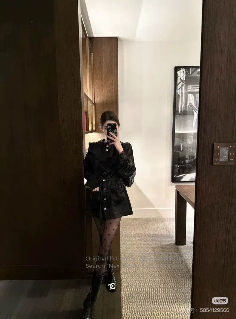 Chanel Chanel 25B black ruffled love hooded jacket Size XS / US 0-2 / IT 36-38 - 7 Thumbnail