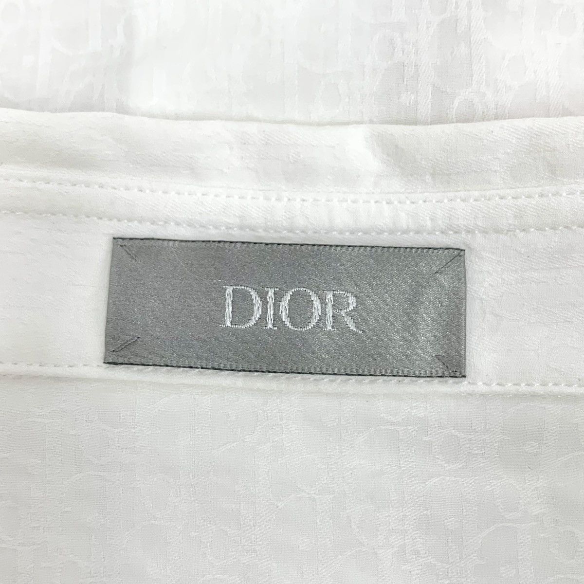 Dior Dior Subtle Jacquard All Over Print Long Sleeve Shirt K26WX Size US S / EU 44-46 / 1 - 5 Thumbnail
