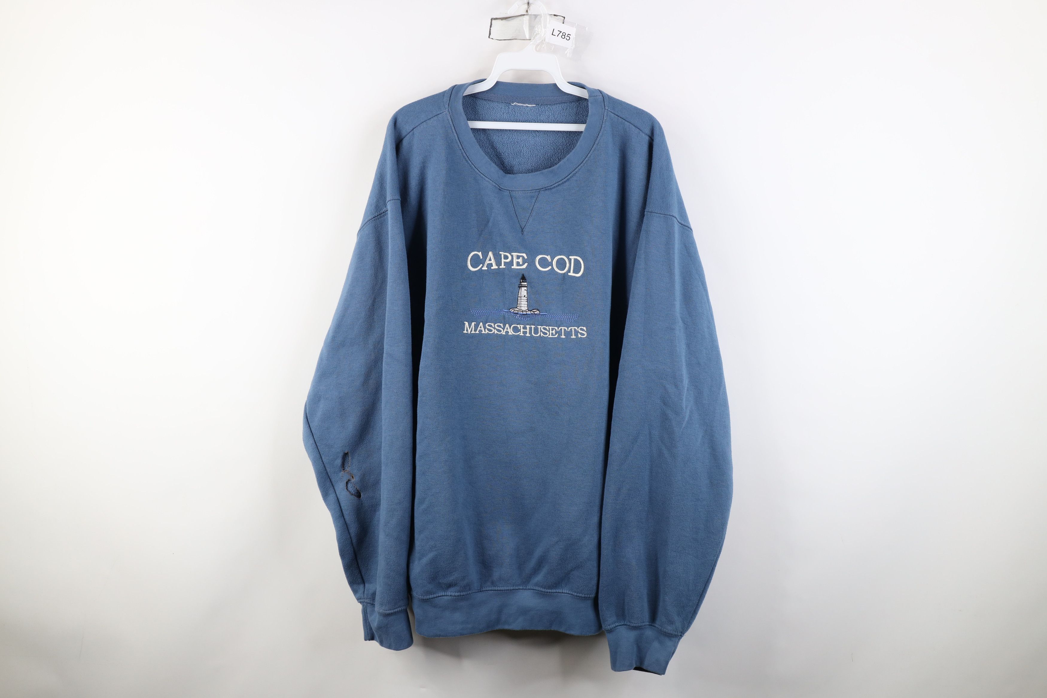 Vintage Vintage 90s Streetwear Cape Cod Massachusetts Sweatshirt Size US XXL / EU 58 / 5 - 1 Thumbnail