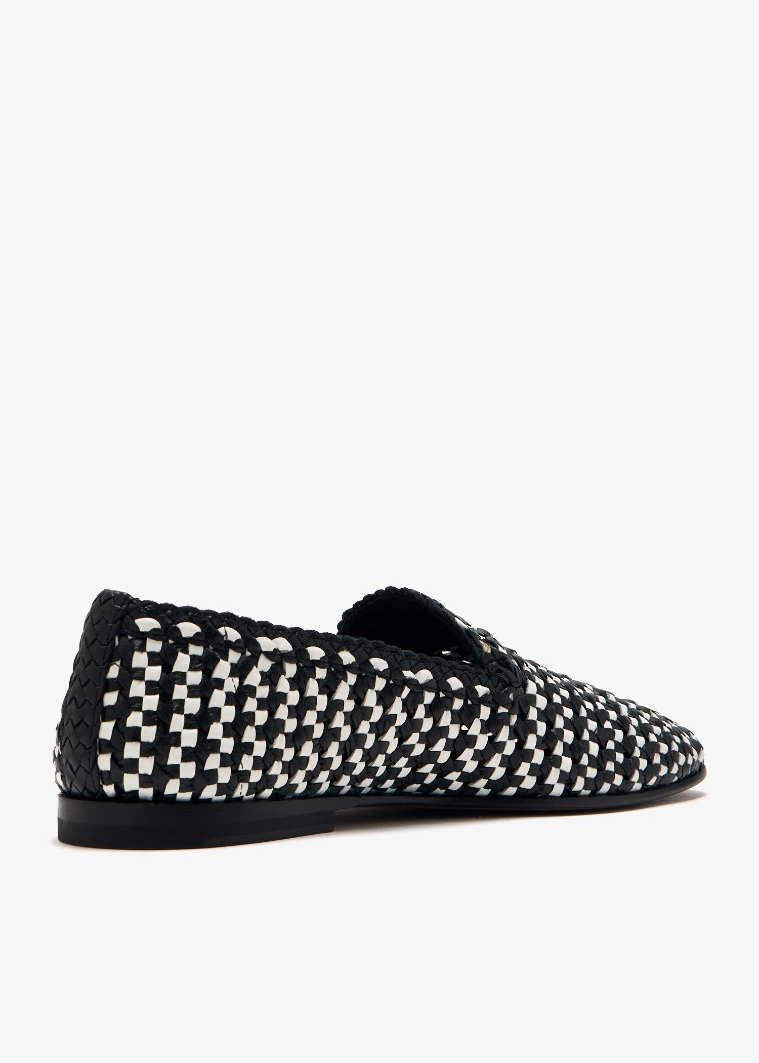 Dolce & Gabbana os11x0326 Woven Leather Slippers in Black/Grey Size US 11 / EU 44 - 3 Thumbnail