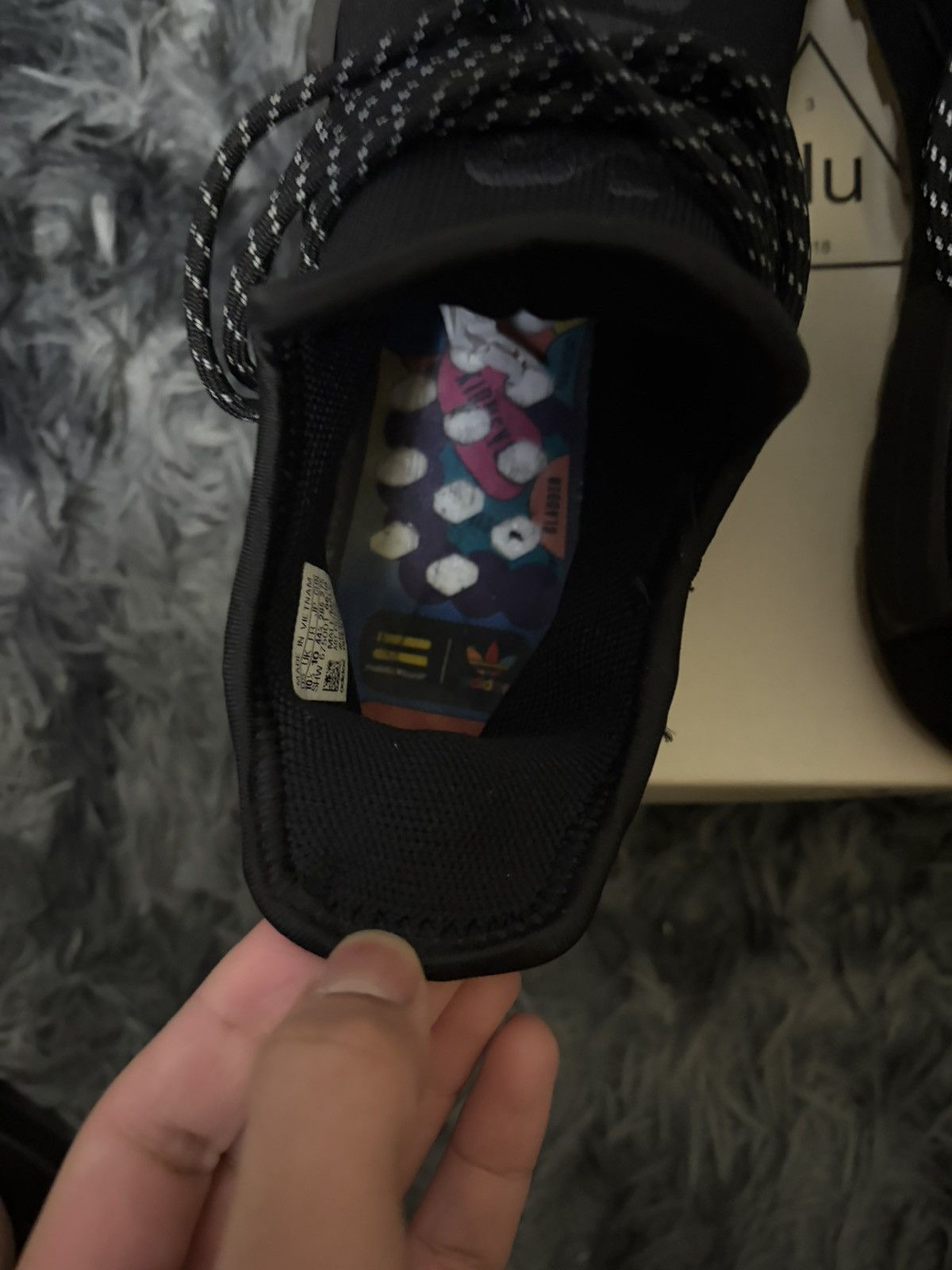 Pharrell Adidas x Pharrell Williams HU NMD PRD "Core Black" Size US 10.5 / EU 43-44 - 3 Thumbnail