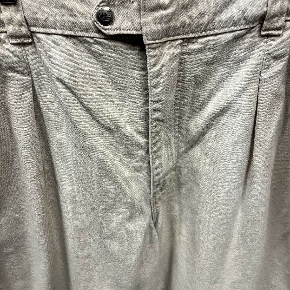L.L. Bean × Vintage Vintage L.L. Bean Khaki Pleated Insulated Lined Pants 34x29 Size US 34 / EU 50 - 3 Thumbnail