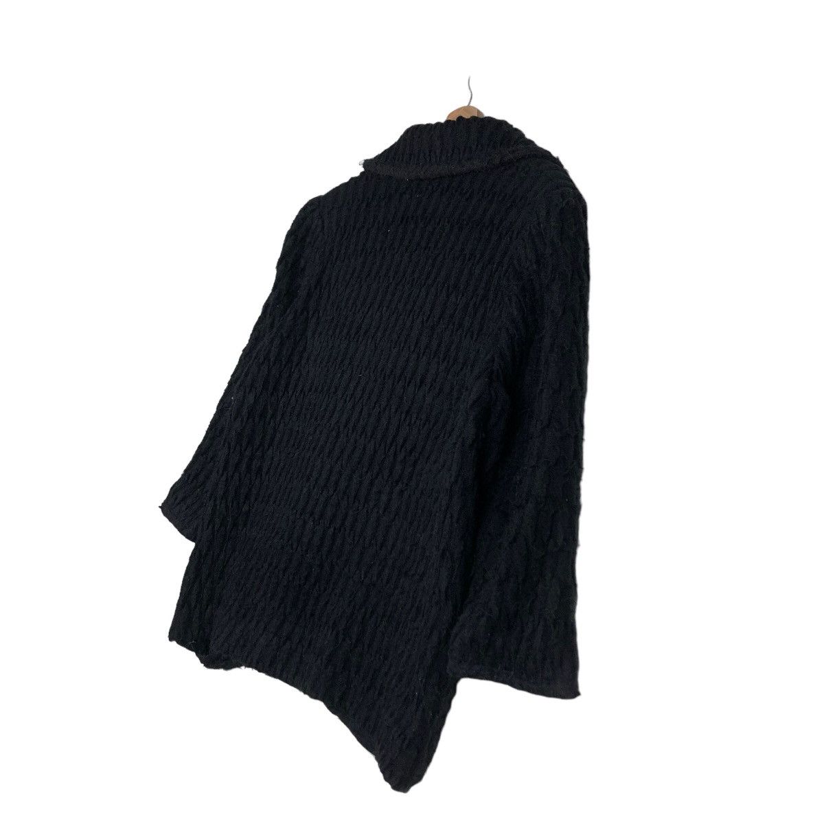 Issey Miyake 🔥Rich Black- Vintage Wool Jacket Button Elmorea Japan Made Size US L / EU 52-54 / 3 - 10 Thumbnail