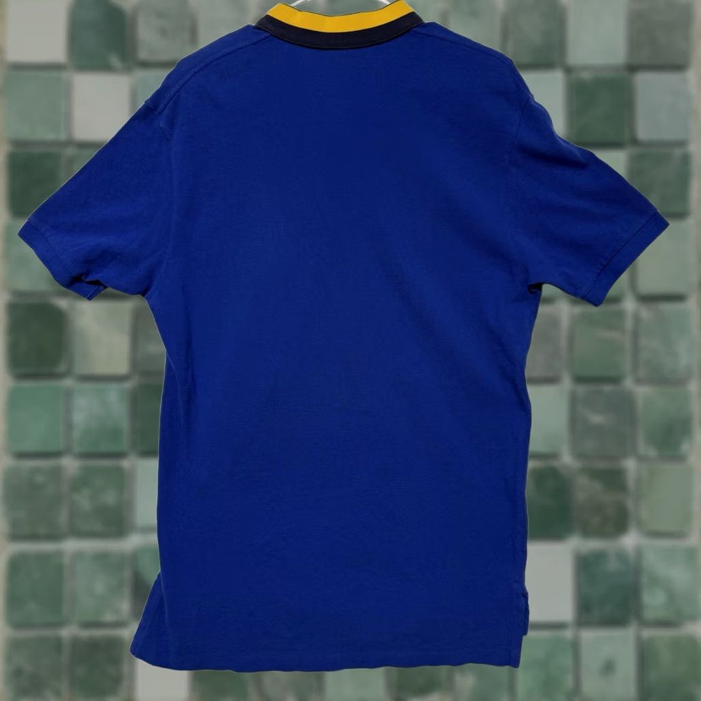 Polo Ralph Lauren Polo Ralph Lauren Polo Shirt Mens Big Pony Slim Fit Rugby Shirt Lg Royal Blue Button Short Sleeve Boys? Size US L / EU 52-54 / 3 - 1 Thumbnail
