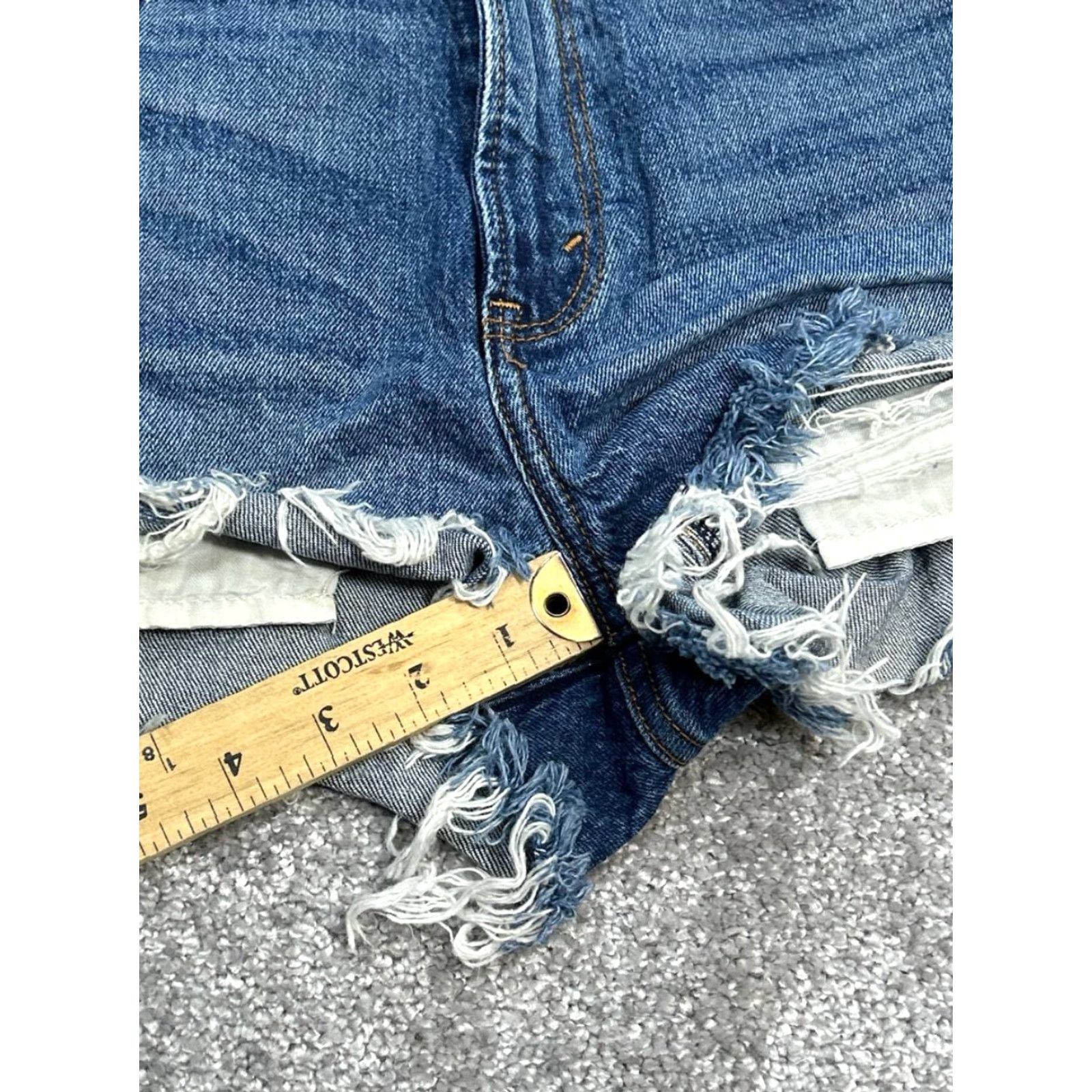 Abercrombie & Fitch Abercrombie & Fitch Mom Shorts Womens 25 Blue Denim High Rise Casual Summer Size 42" / US 20 - 2 Thumbnail