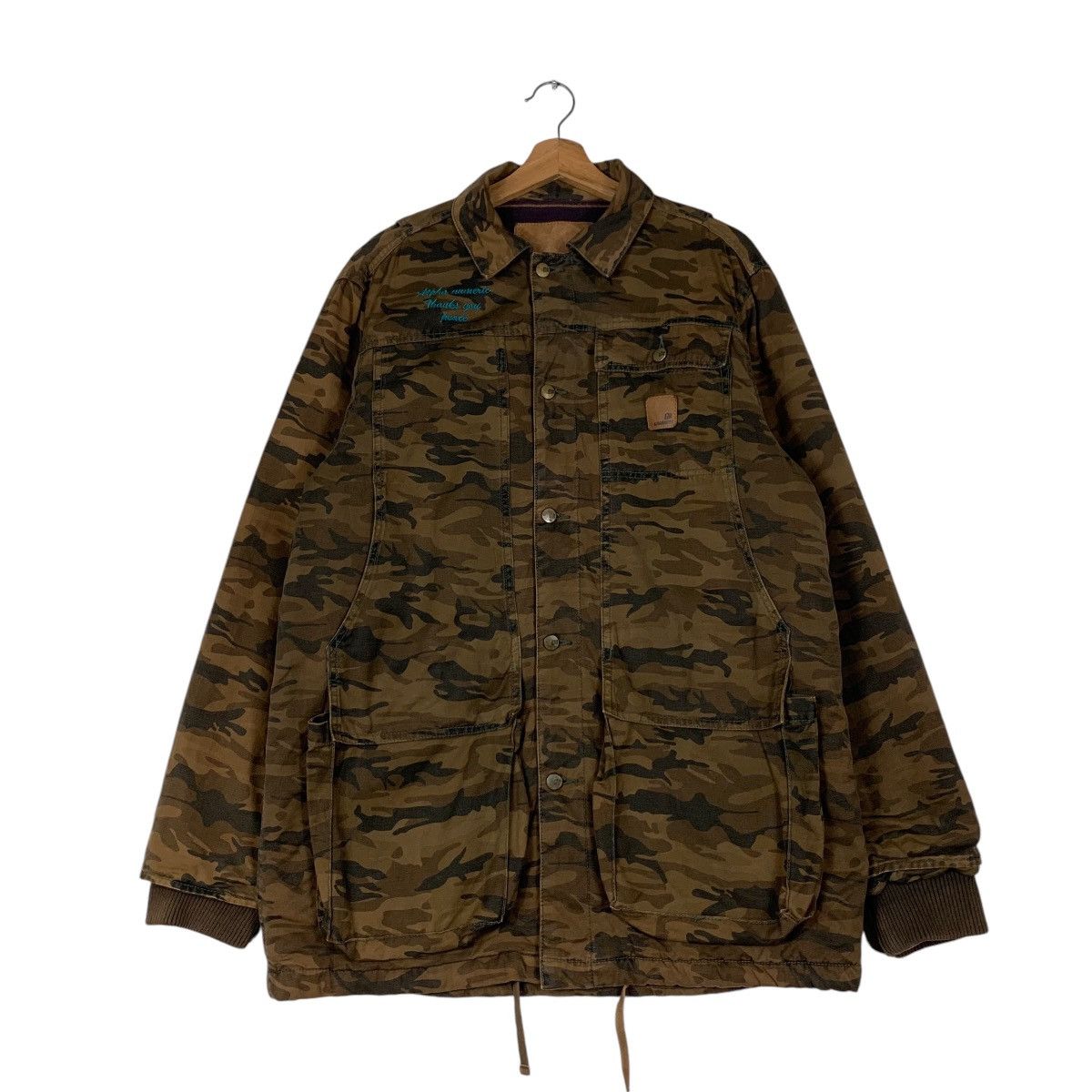 Alphanumeric ALPHA NUMERIC Brown Camo Hunting Jacket #1303-C59 Size US L / EU 52-54 / 3 - 1 Thumbnail