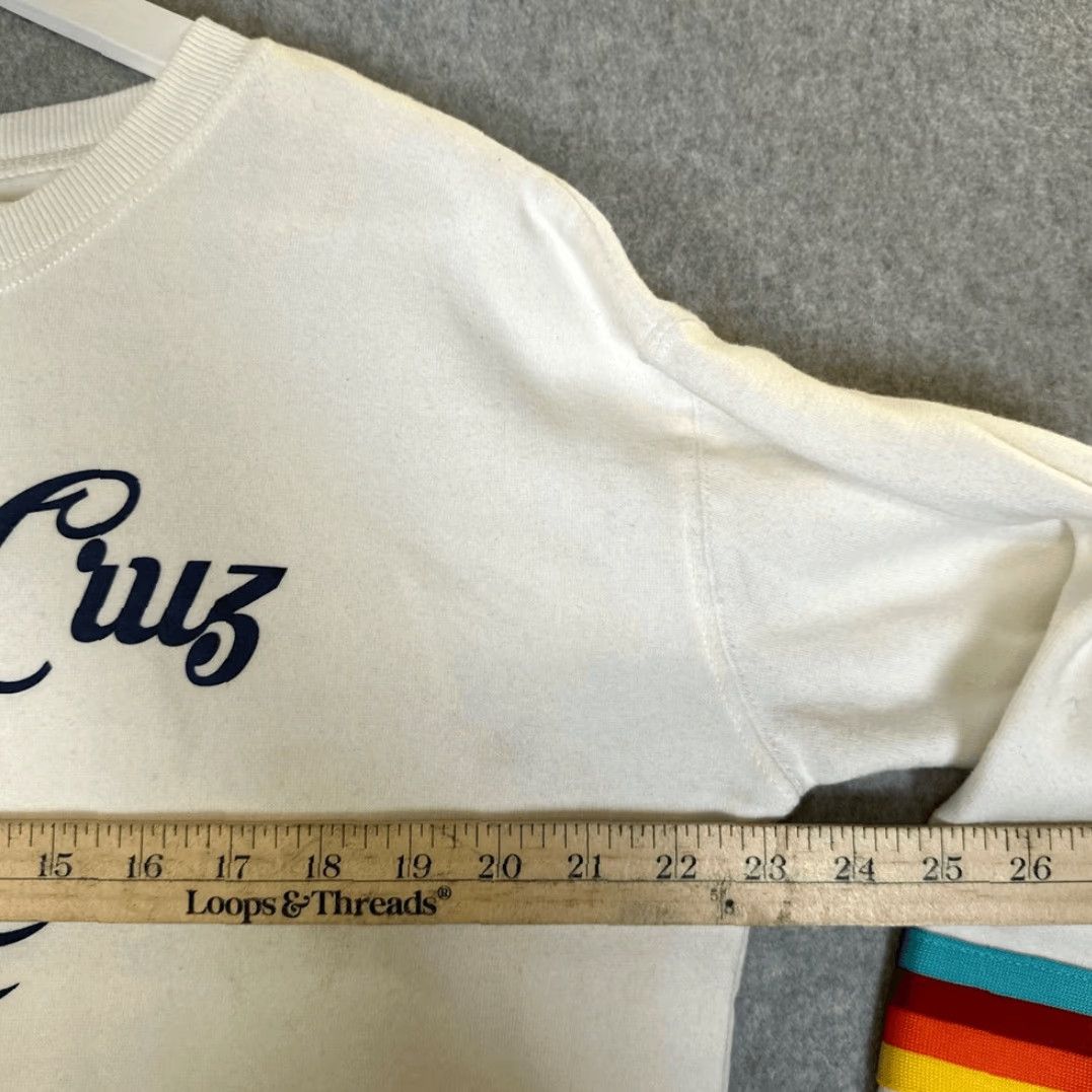 SOMET VINTAGE Ocean Drive Pullover Shirt Womens Small Oversized Crewneck White Some Stains S Pullover Women Ships fast Size S / US 4 / IT 40 - 2 Thumbnail