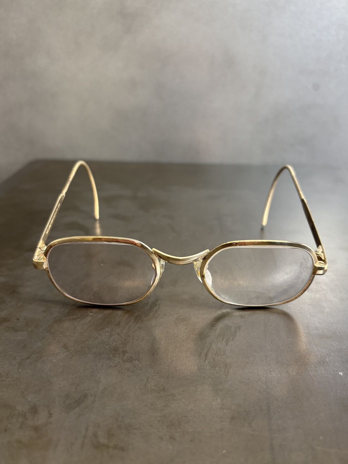 Vintage 1970s Eyeglasses Metal Full Rim 10k GF Hooked Vintage Frames Size ONE SIZE - 21 Thumbnail