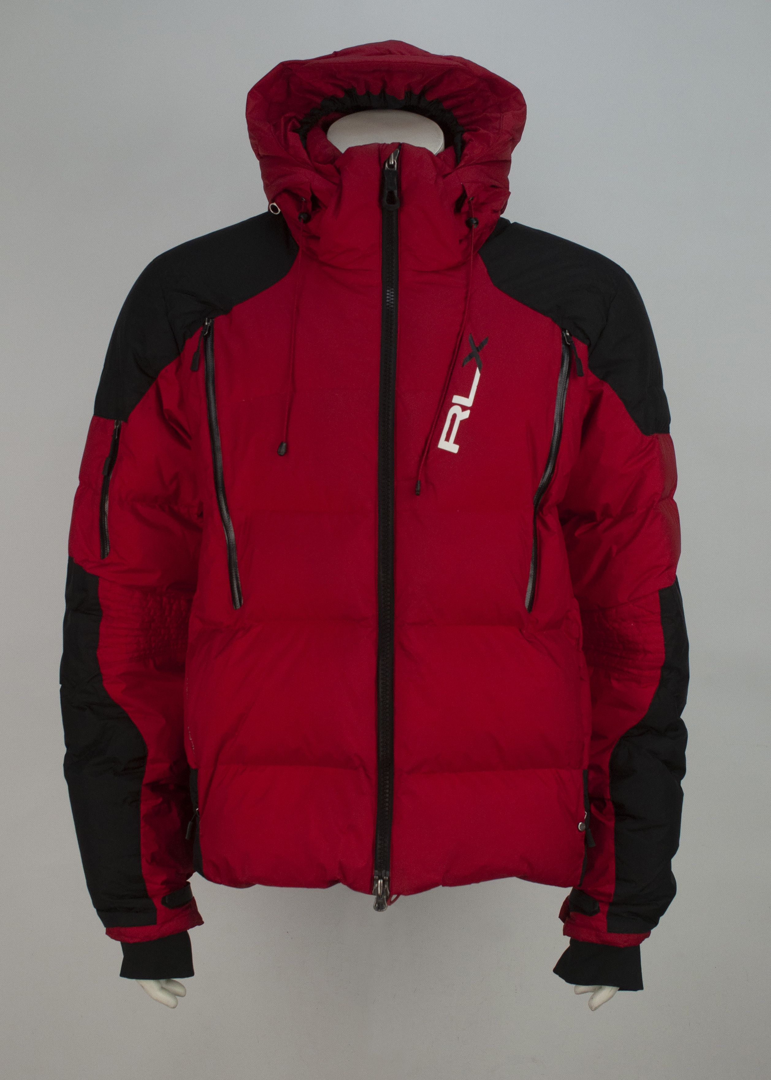 image of Outdoor Life x Ralph Lauren Rlx Ralph Laurent Down Puffer Hooded Jacket Red Size Xl, Men's