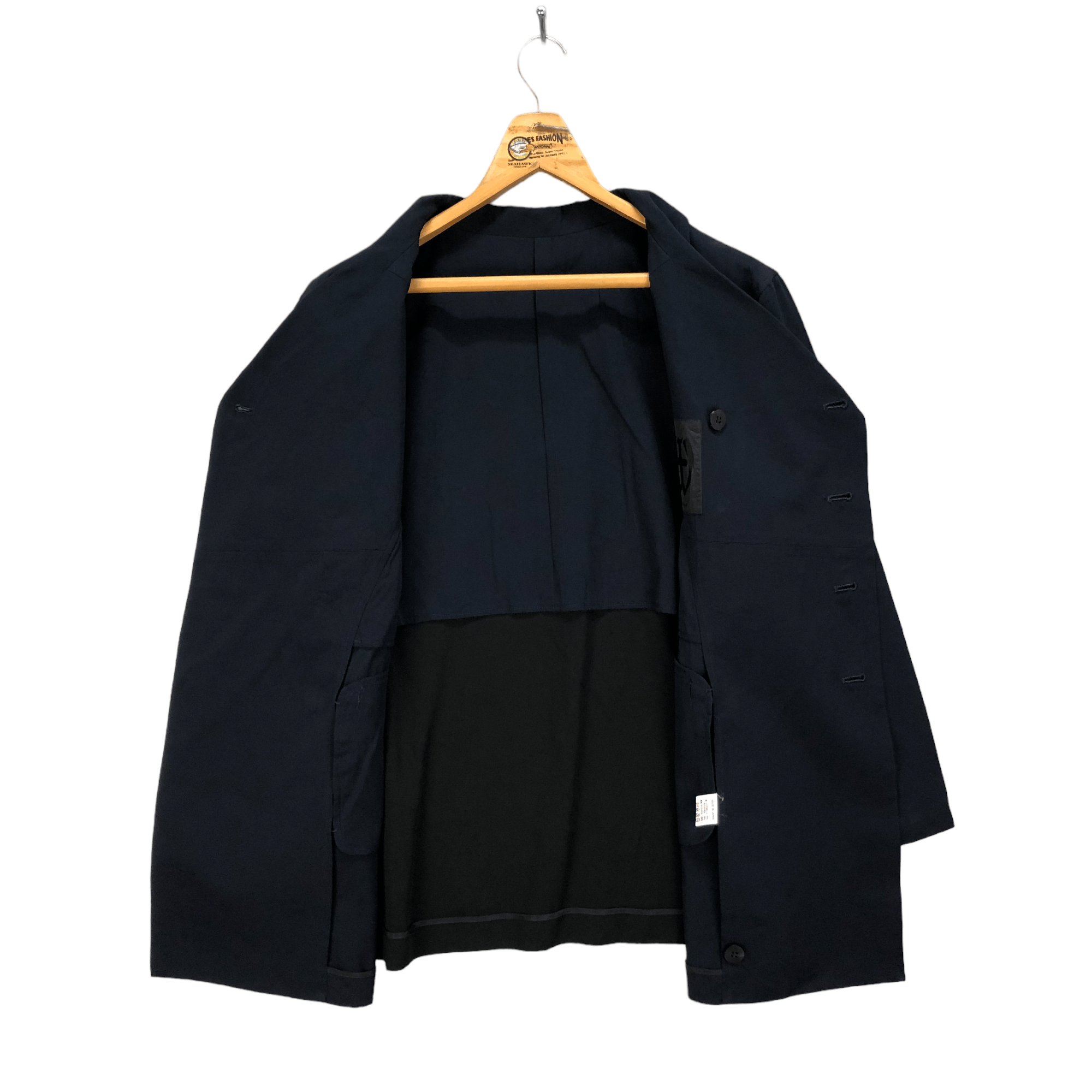 Yohji Yamamoto WORKSHOP BY YOHJI YAMAMOTO DOUBLE BREASTED COAT #5307-183 Size US S / EU 44-46 / 1 - 6 Thumbnail