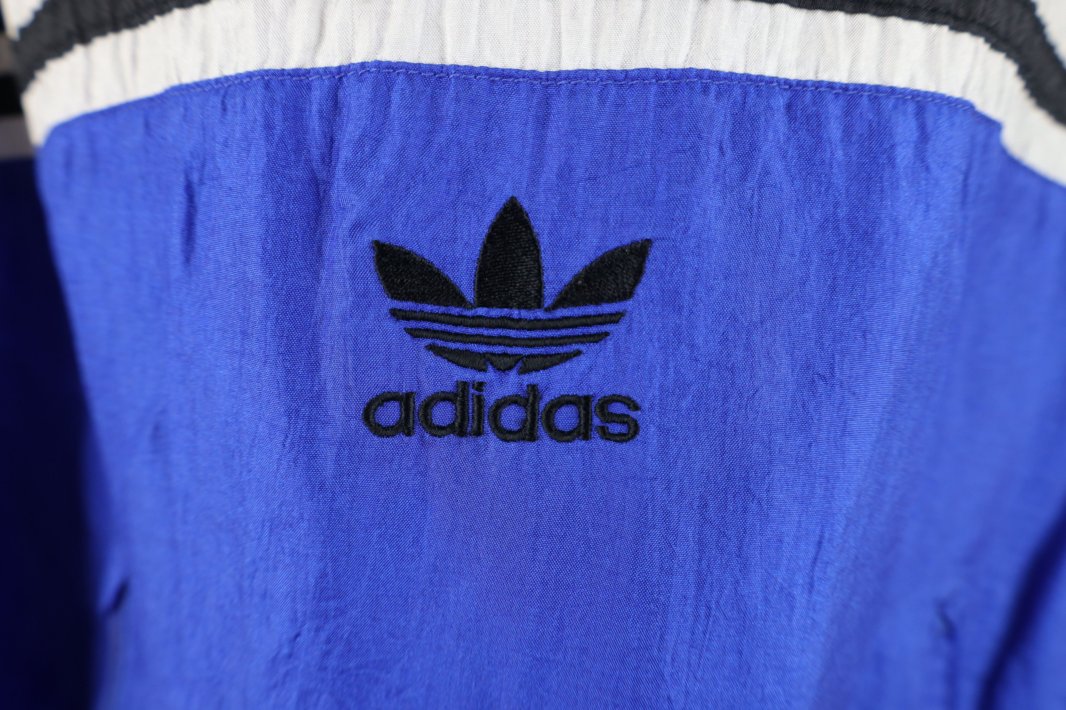 Adidas Vintage 90s Adidas Striped Hooded Anorak Windbreaker Jacket Size US M / EU 48-50 / 2 - 4 Thumbnail