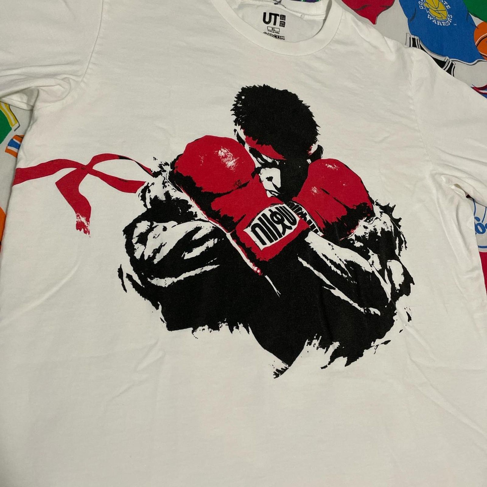 Uniqlo Streetwear Uniqlo Capcom Street Fighter Ryu White Game Tee Size US L / EU 52-54 / 3 - 3 Thumbnail