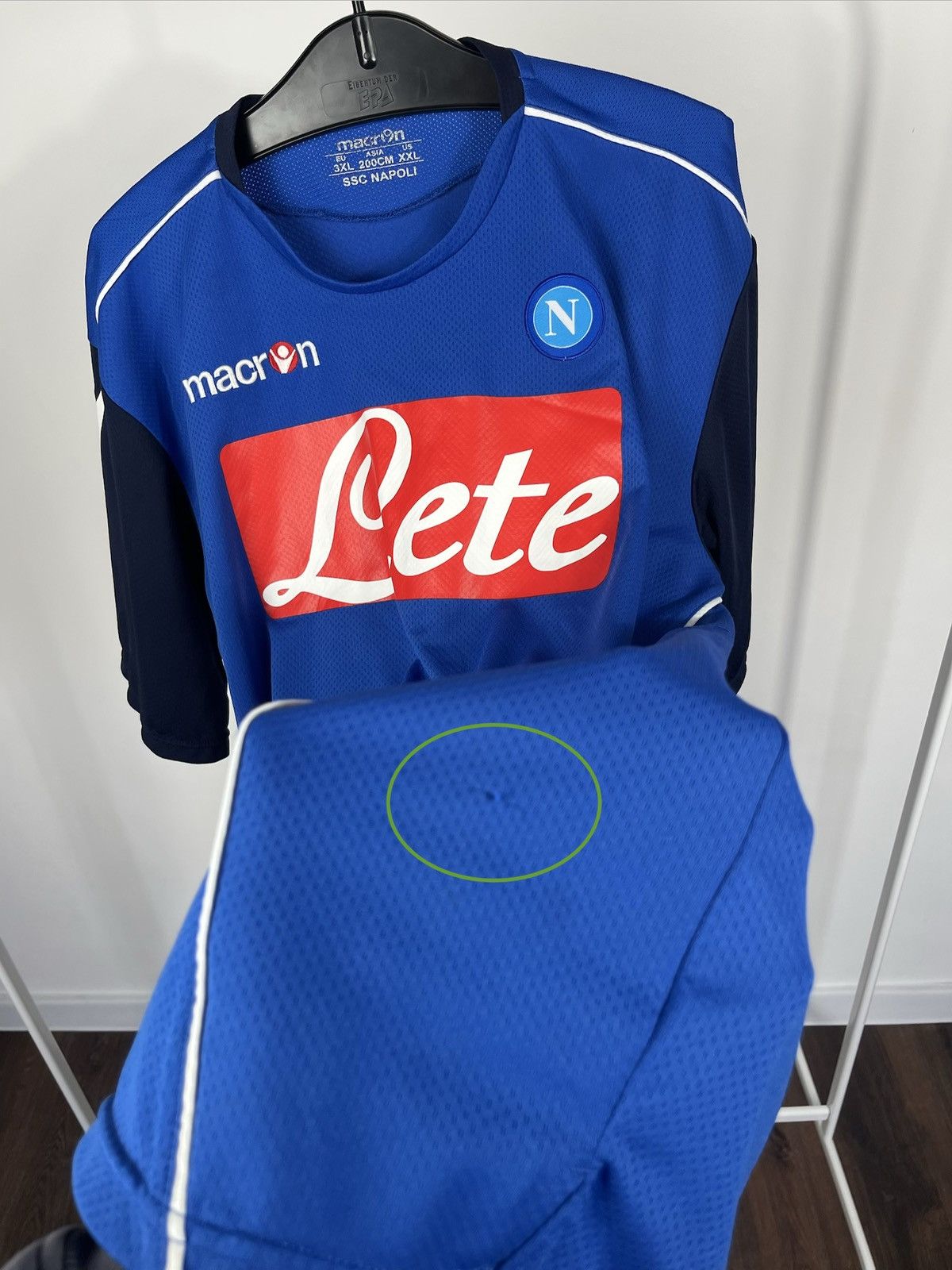 Macron Macron SSC Napoli Jersey Lete Sponsor Blue XXL Soccer Shirt Size US XXL / EU 58 / 5 - 6 Thumbnail