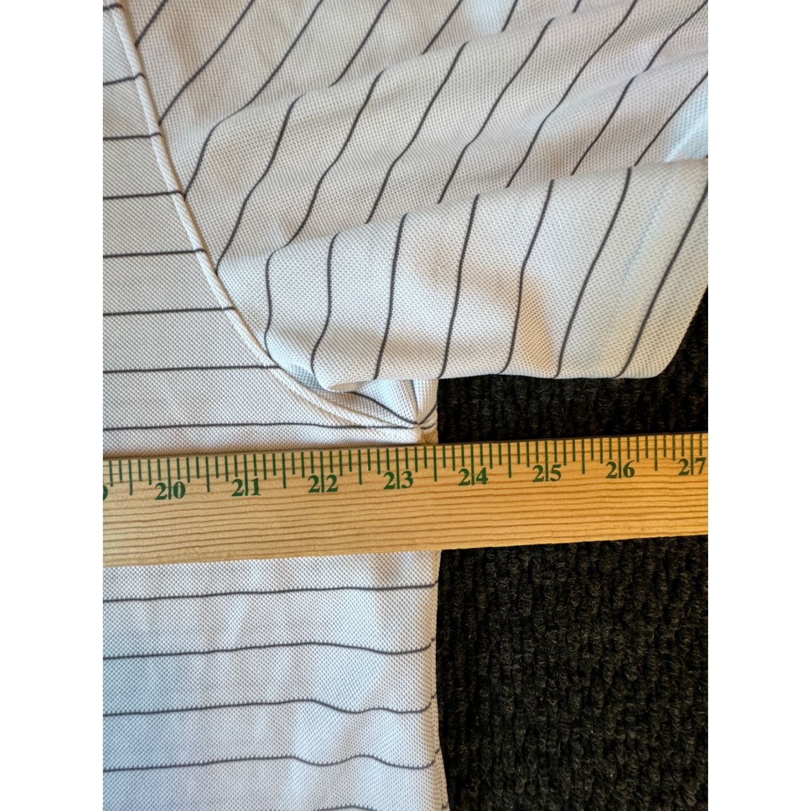 Under Armour Under Armour HeatGear Polo Shirt Short Sleeve Mens XL White Gray Striped Polo Shirt Size US XL / EU 56 / 4 - 6 Thumbnail