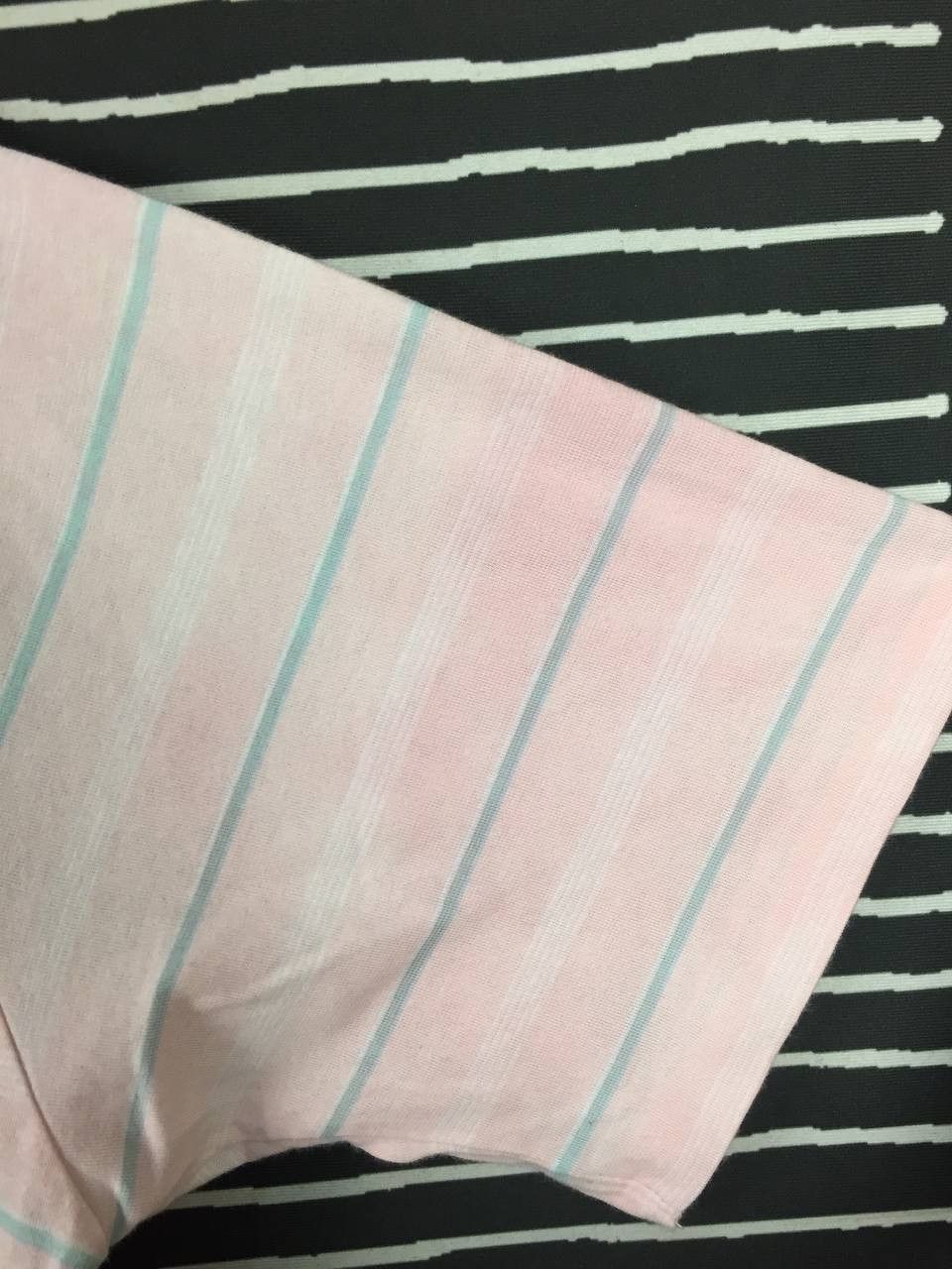 Christian Dior Monsieur Vtg Christian Dior Pastel Striped Cotton Poly Polo Shirt Size US XL / EU 56 / 4 - 6 Thumbnail