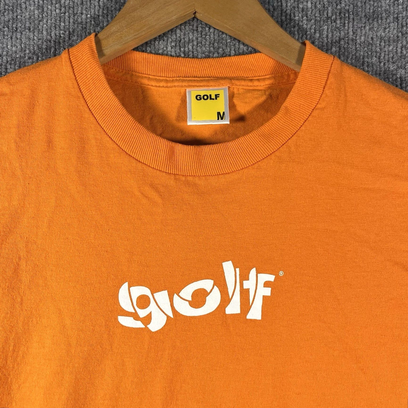 Golf Wang Golf Wang T-Shirt Orange Mens Medium Short Sleeve Crew Neck Flower Boy Tyler the Creator Size US M / EU 48-50 / 2 - 2 Thumbnail