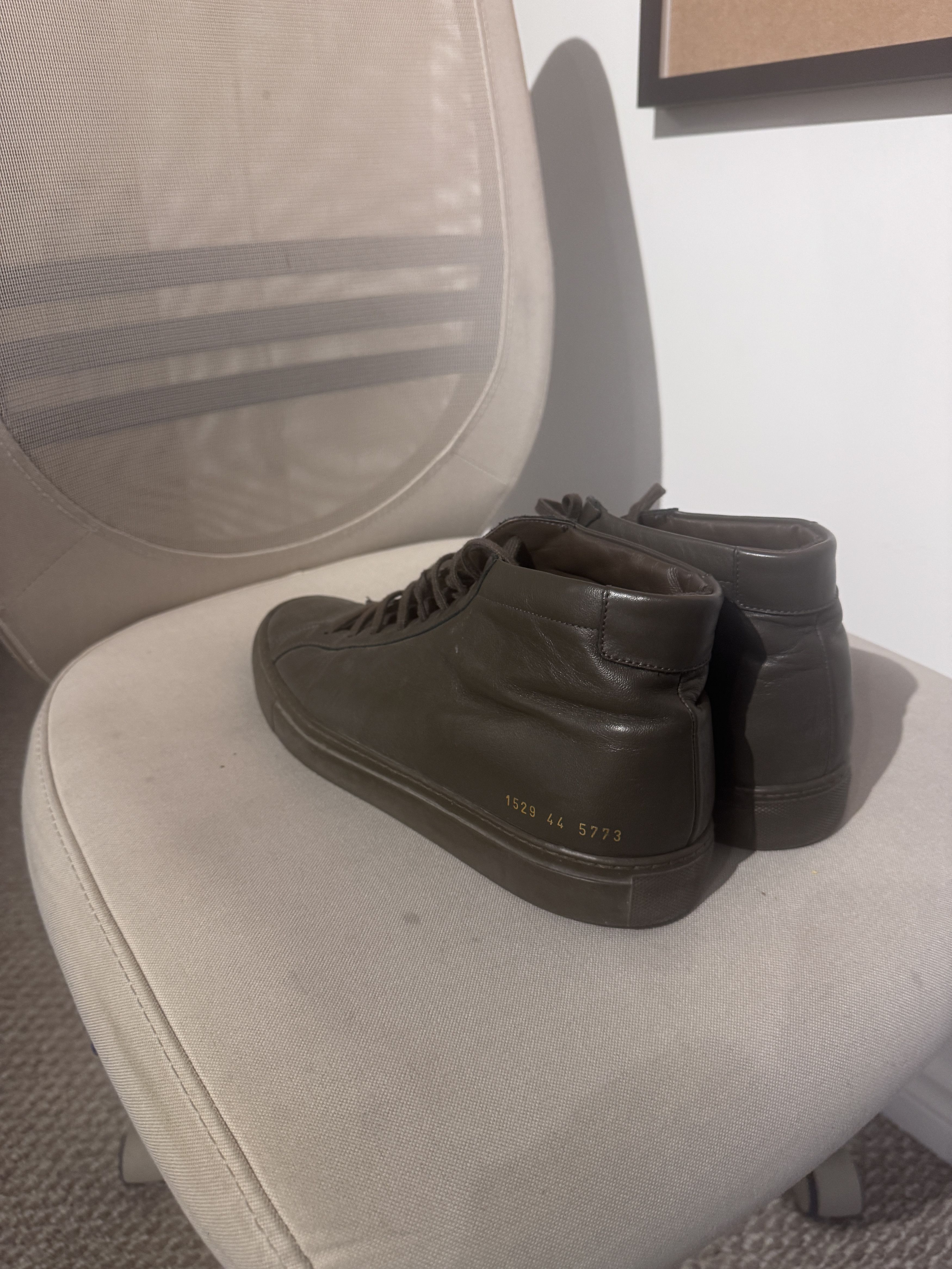 Common Projects Common Projects Original Achilles Mid — Dark Brown Leather Size US 11 / EU 44 - 7 Thumbnail