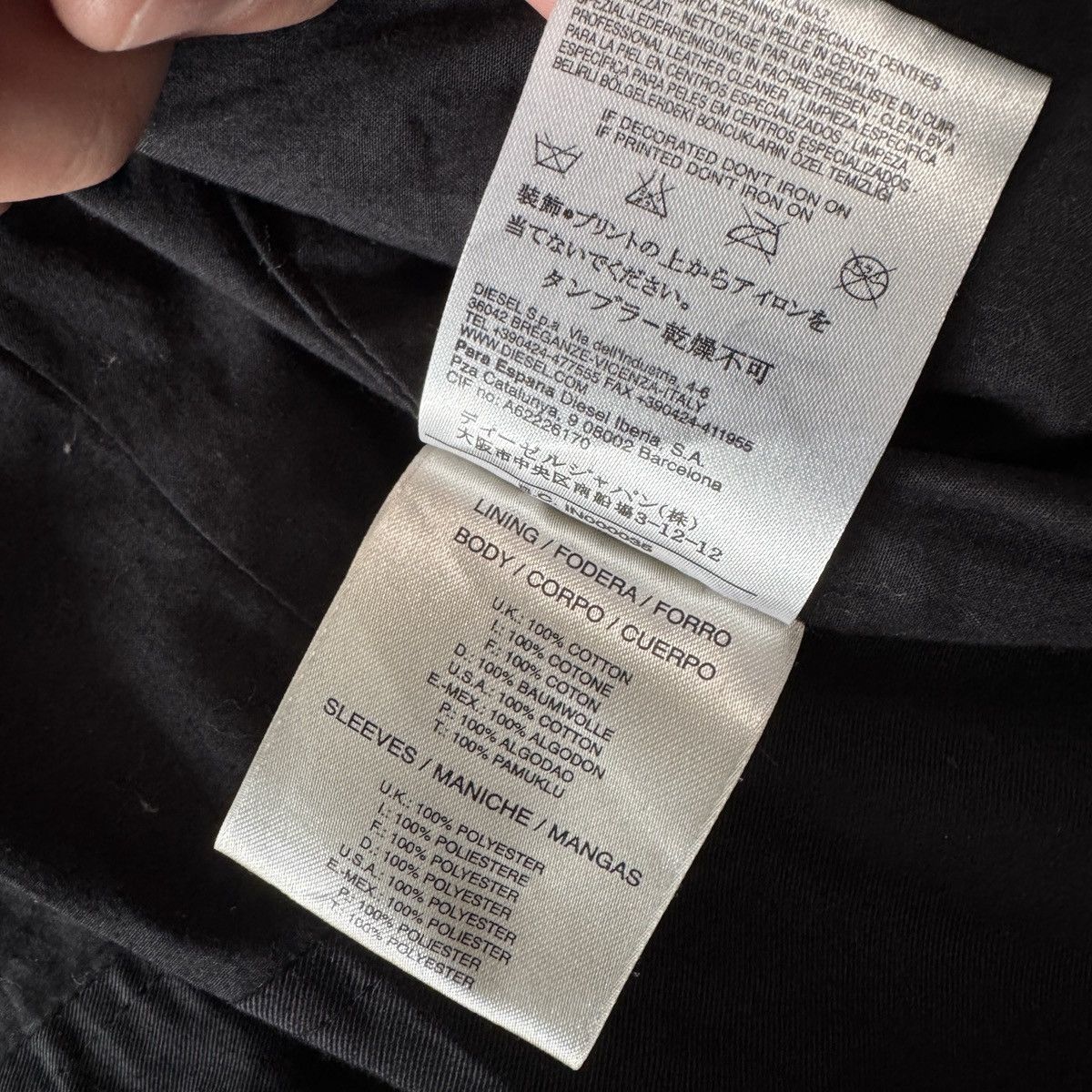 Diesel Diesel Leather Jacket Model J-BO-2 Black Biker Avirex Style Size US XXL / EU 58 / 5 - 17 Thumbnail