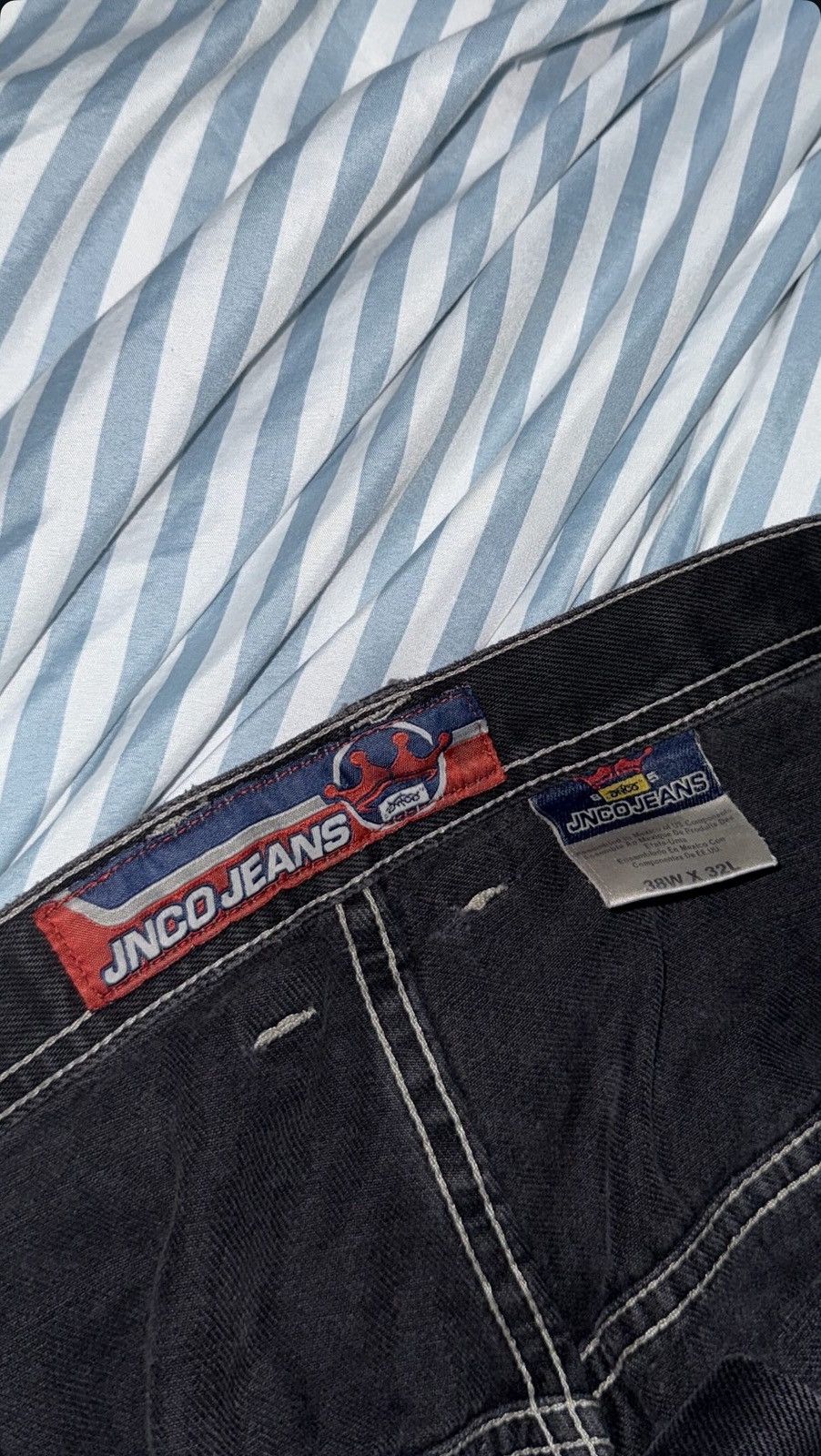 JNCO Jnco Triple Skull 2000s Grail 38x32, Size US 38 / EU 54 - 4 Thumbnail