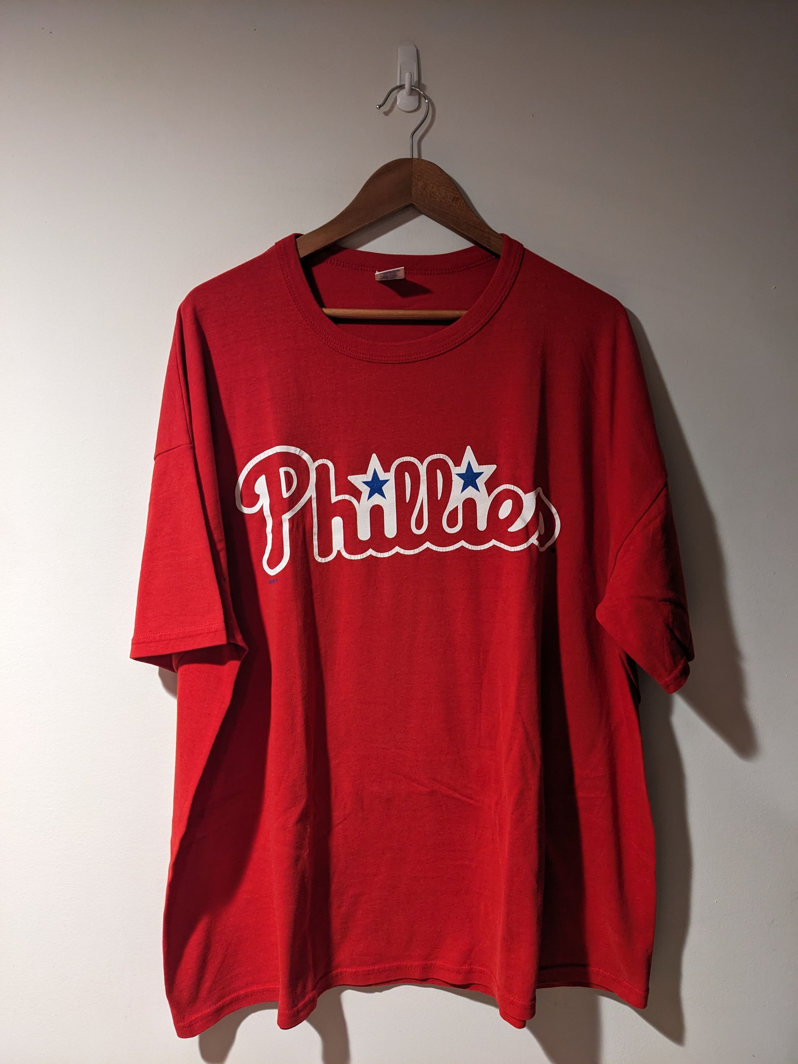 MLB × Russell Athletic × Vintage Vintage 90s Phillies MLB Baseball Russell Athletic T-Shirt Size US XL / EU 56 / 4 - 1 Thumbnail