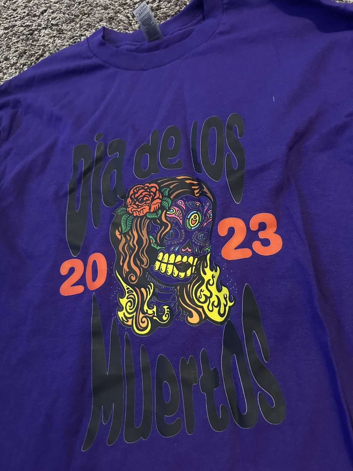 Other Dia De Los Muertos Long Sleeve Purple T Shirt Size Medium Size US M / EU 48-50 / 2 - 2 Thumbnail