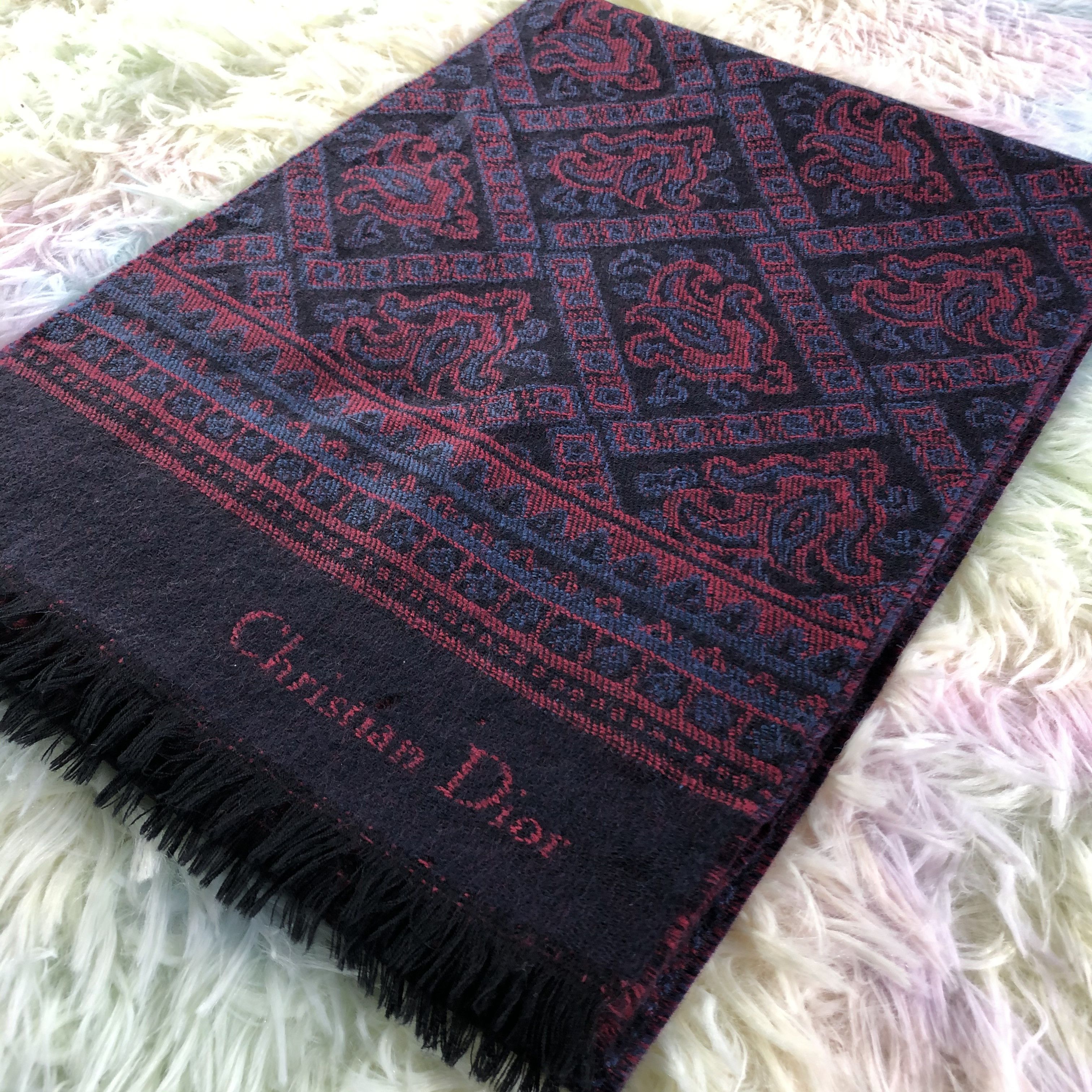 Vintage Christian Dior Monsieur Scarf / Muffler / Neckwear - KM521 Size ONE SIZE - 3 Thumbnail