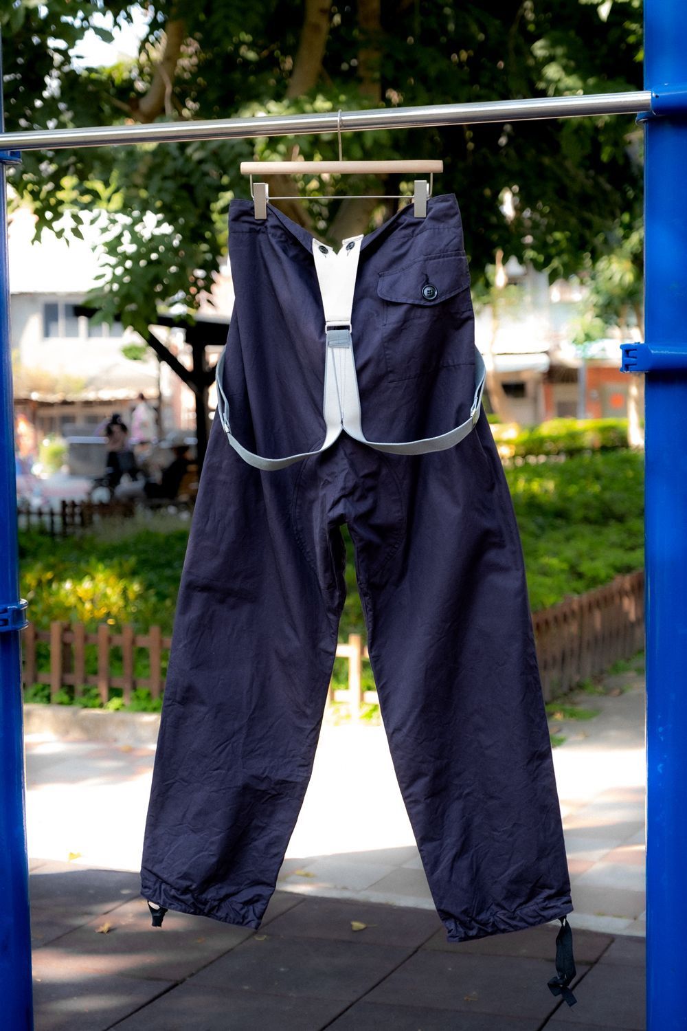 Vintage 1970s–80s British Royal Navy Ventile Windproof Trousers Size US 40 / EU 56 - 7 Thumbnail