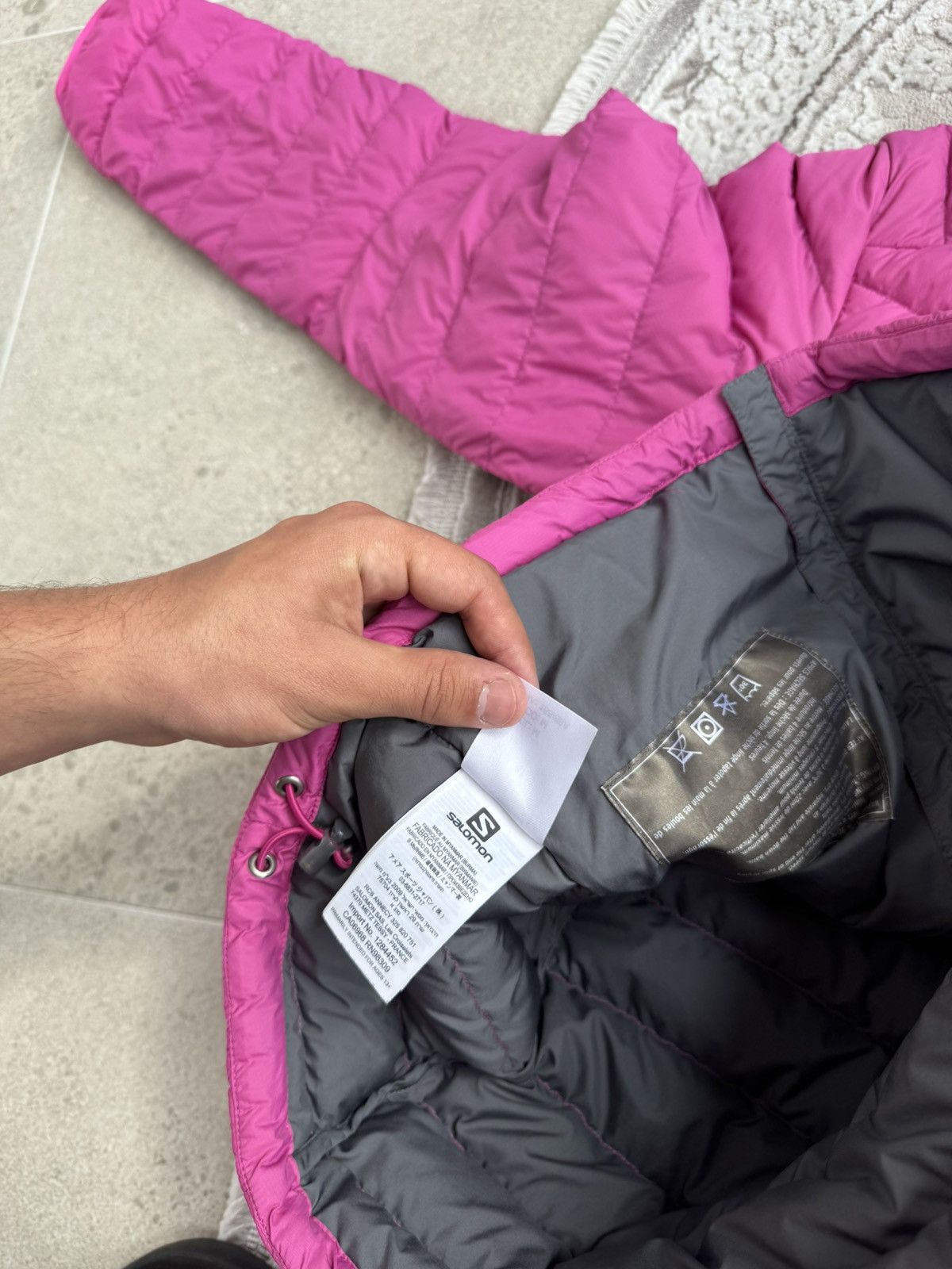 Salomon Salomon Pertex Mickrolight Down Puffer Jacket Outdoor Ski Size M / US 6-8 / IT 42-44 - 12 Thumbnail