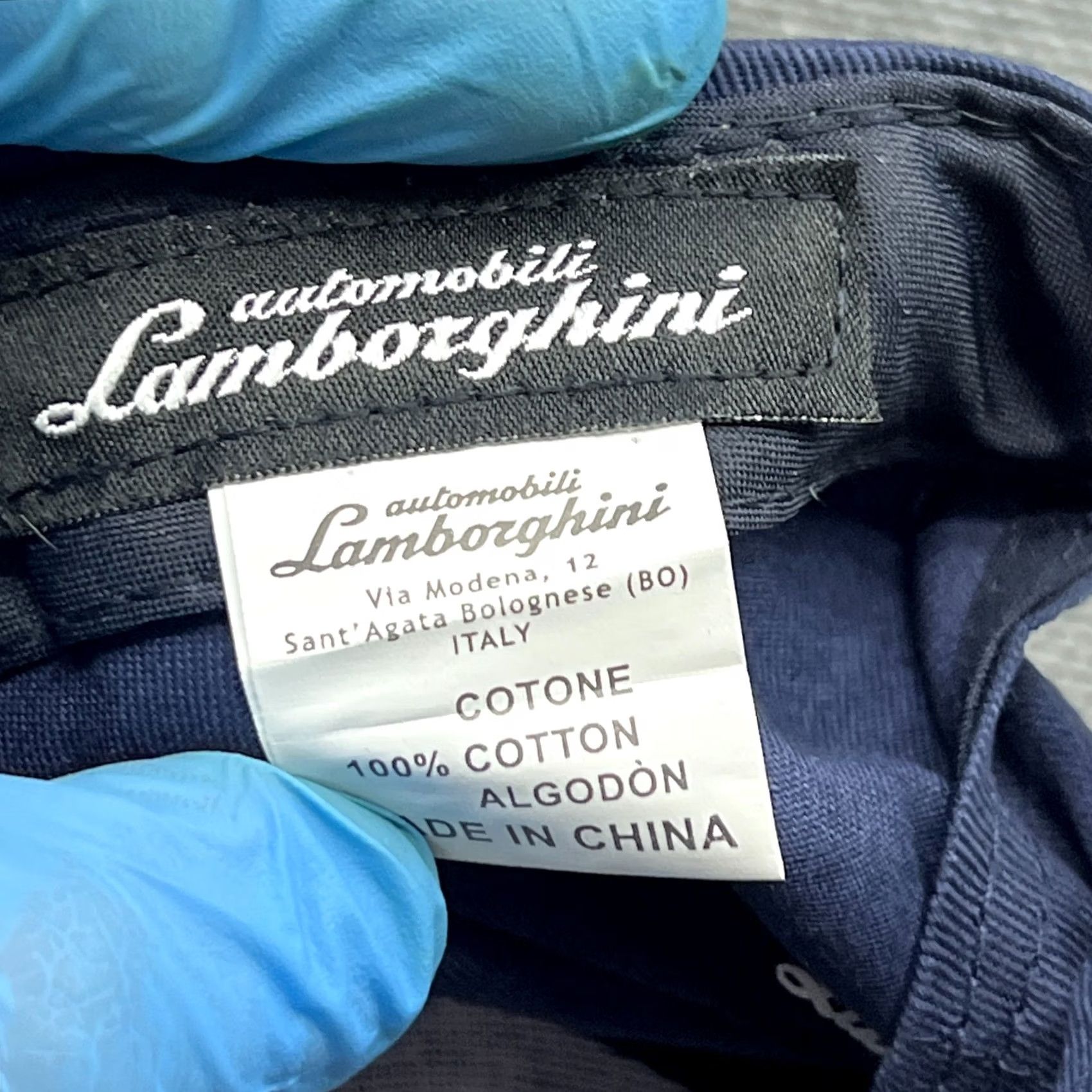 Lamborghini VINTAGE Automobili Baseball Cap One Size Blue Italy Adjustable Unisex Adults Cotton Canvas Lamborghini Beanie Men's Women's Boys Girls? Size ONE SIZE - 5 Thumbnail