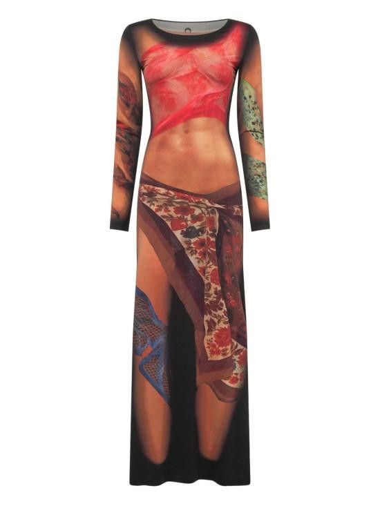Marine Serre MARINE SERRE Women Long Skirts WDR297A CJER0076BG50 Beige Size M / US 6-8 / IT 42-44 - 1 Thumbnail