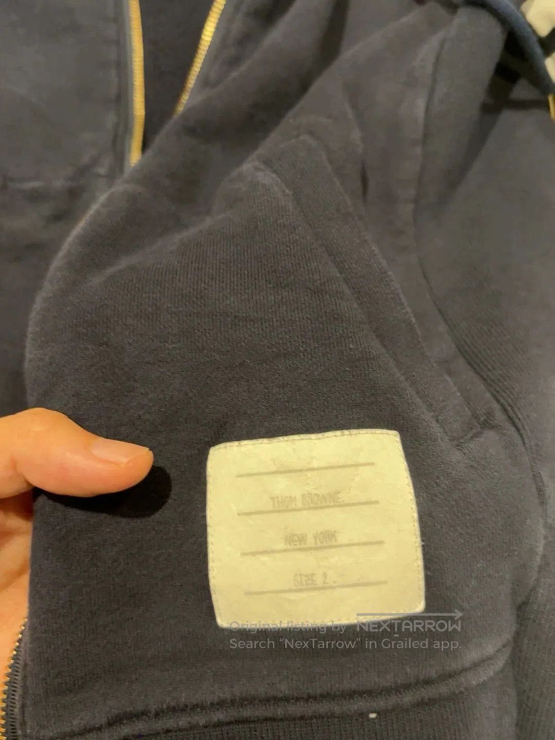 Thom Browne THOM+BROWNE Zip-Up Hooded Jacket. Size US S / EU 44-46 / 1 - 2 Thumbnail